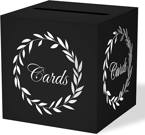 Miniatura 9 de Caja de regalo para tarjetas de regalo con sobres florales para boda, caja decorativa de colección para fiesta de compromiso y ceremonia de boda