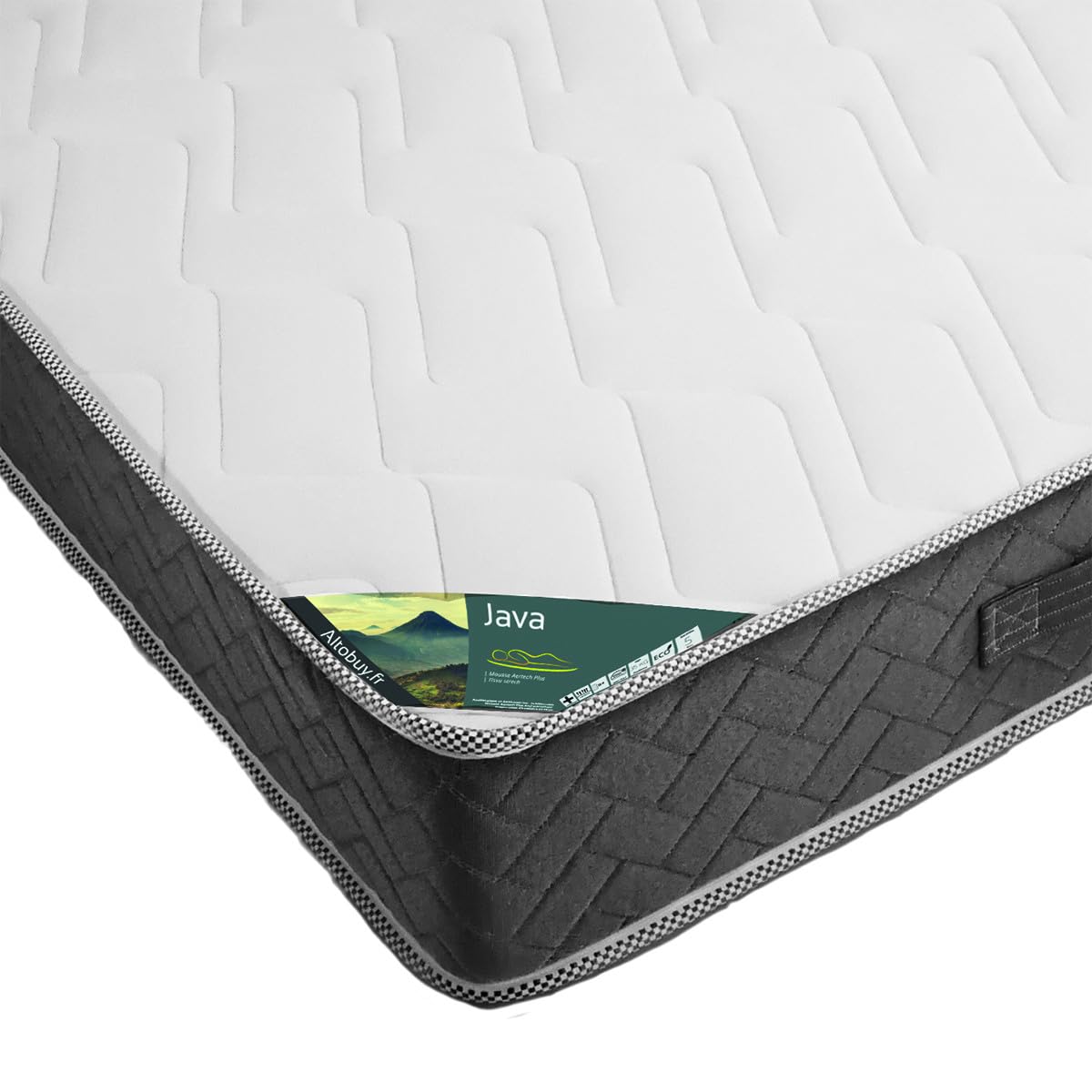 AltoBuy Java - Matelas Mousse 130x190cm Epaisseur 18cm