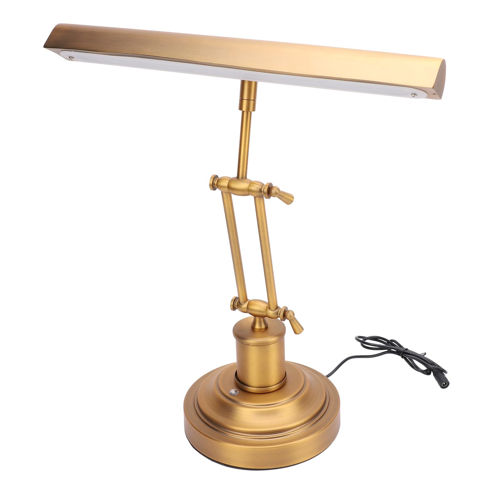 Annadue Lampe de Piano 12 W avec Commande Tactile, Réglage Continu de la Luminosité de 3000 K à 6000 K, pour Piano, Bureau à Domicile (Prise UE 100 à 240V)