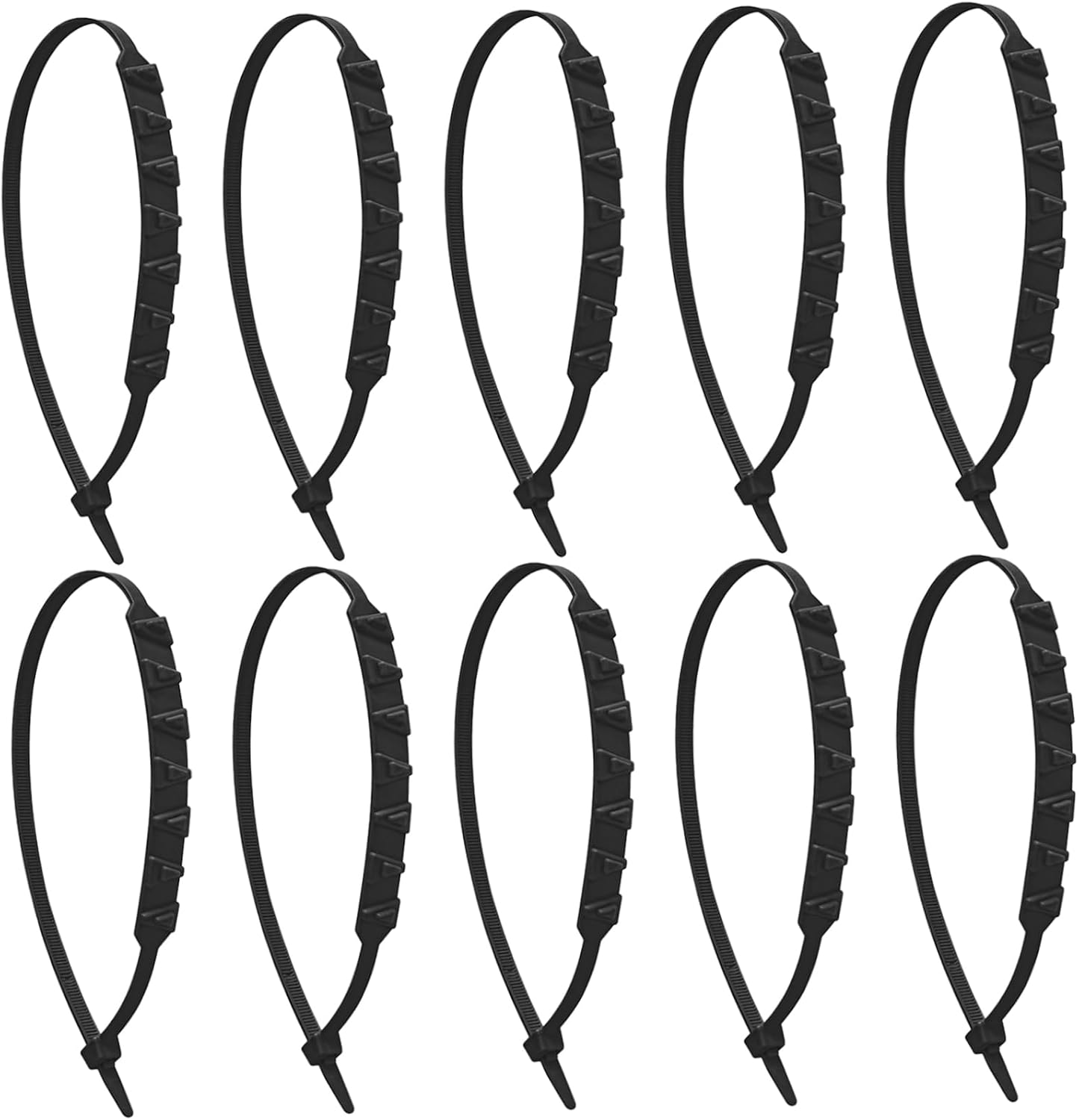 Snow Chains for Motorbike E-bike 10Pcs Non-slip Tire Chains Wheel for Snow Nylon 20 Teeth Winter Tire