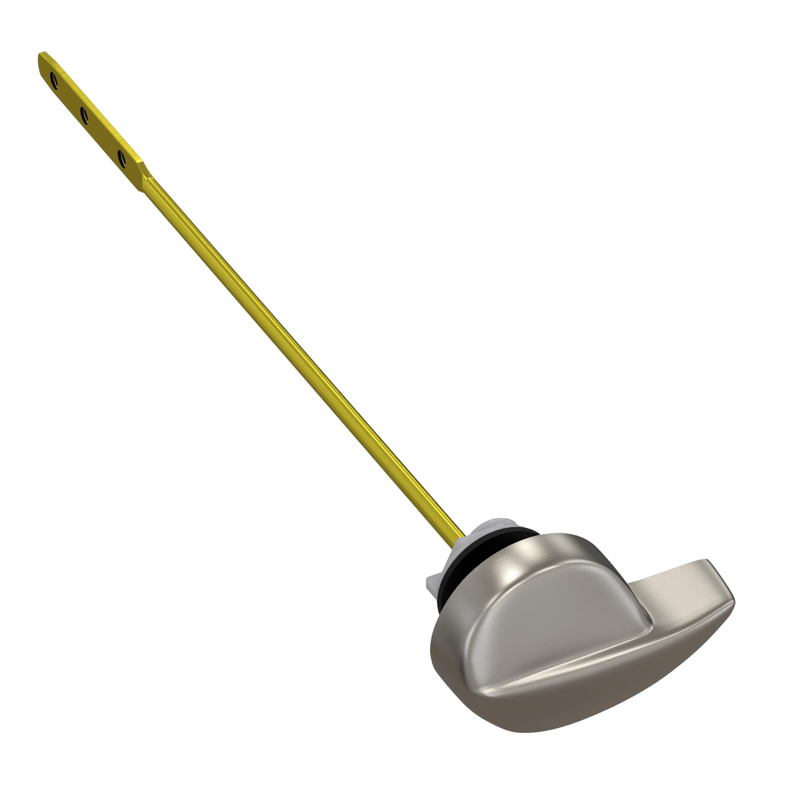 Side Mount Toilet Handle Replacement, Compatible with American Standard, Kohler, TOTO, Gerber and Most Side Mount Toilet Tanks – Nickel Finish