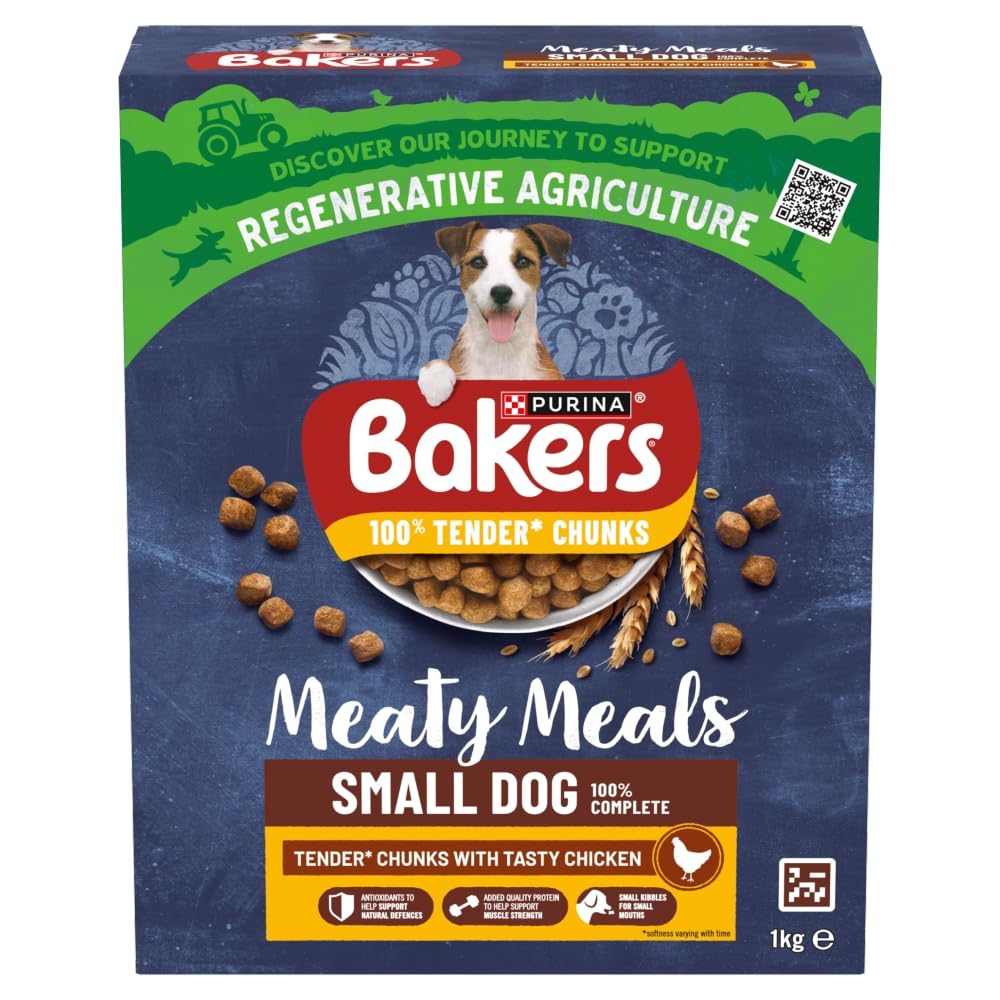Bakers Meaty Meals Small Dog Adult Dry Dog Food (Chicken) 1kg