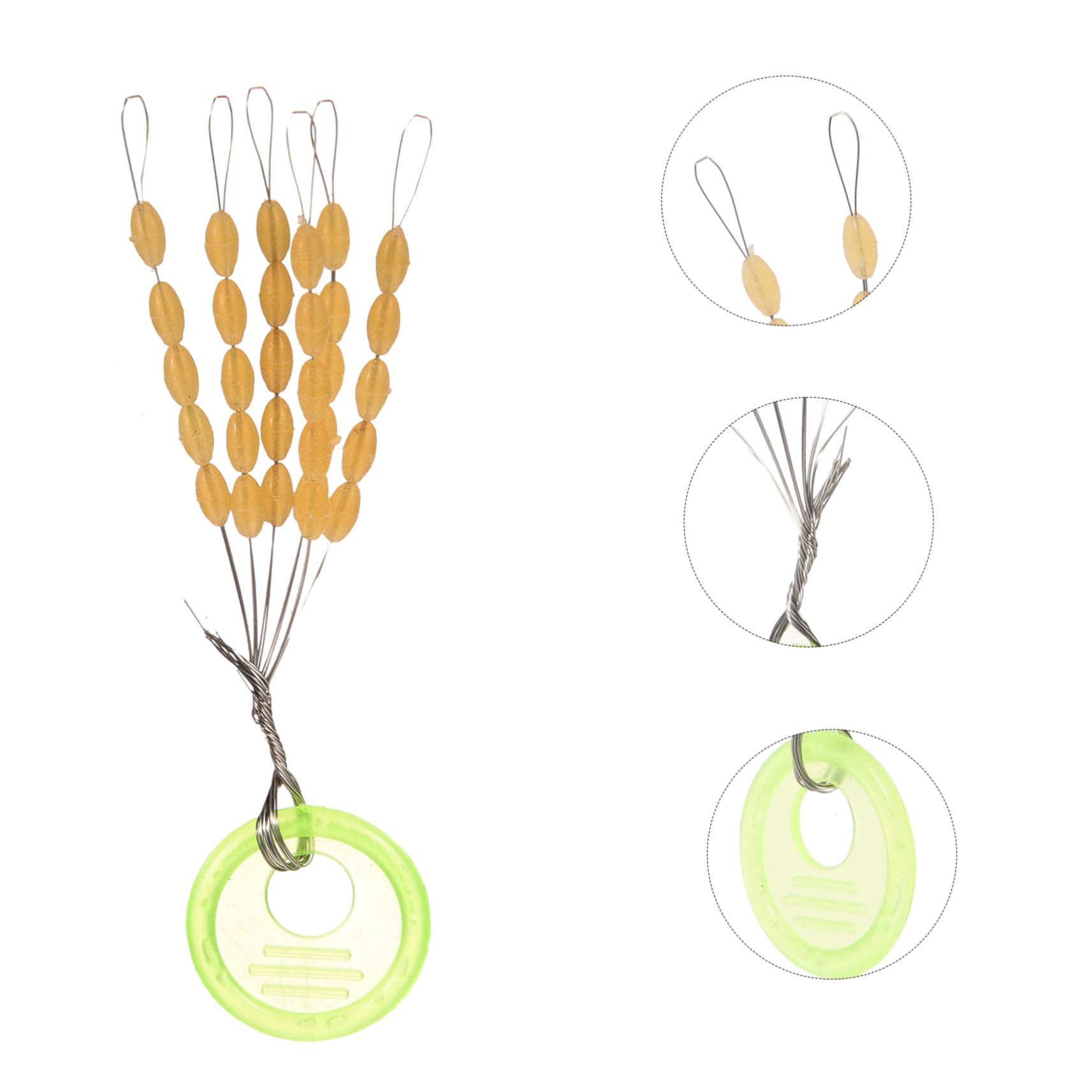 SUPVOX Lot De 5 Flotteurs De Pêche Petits Bouchons De Cordon pour Pêcheurs De Niveaux 60 Pièces X 5