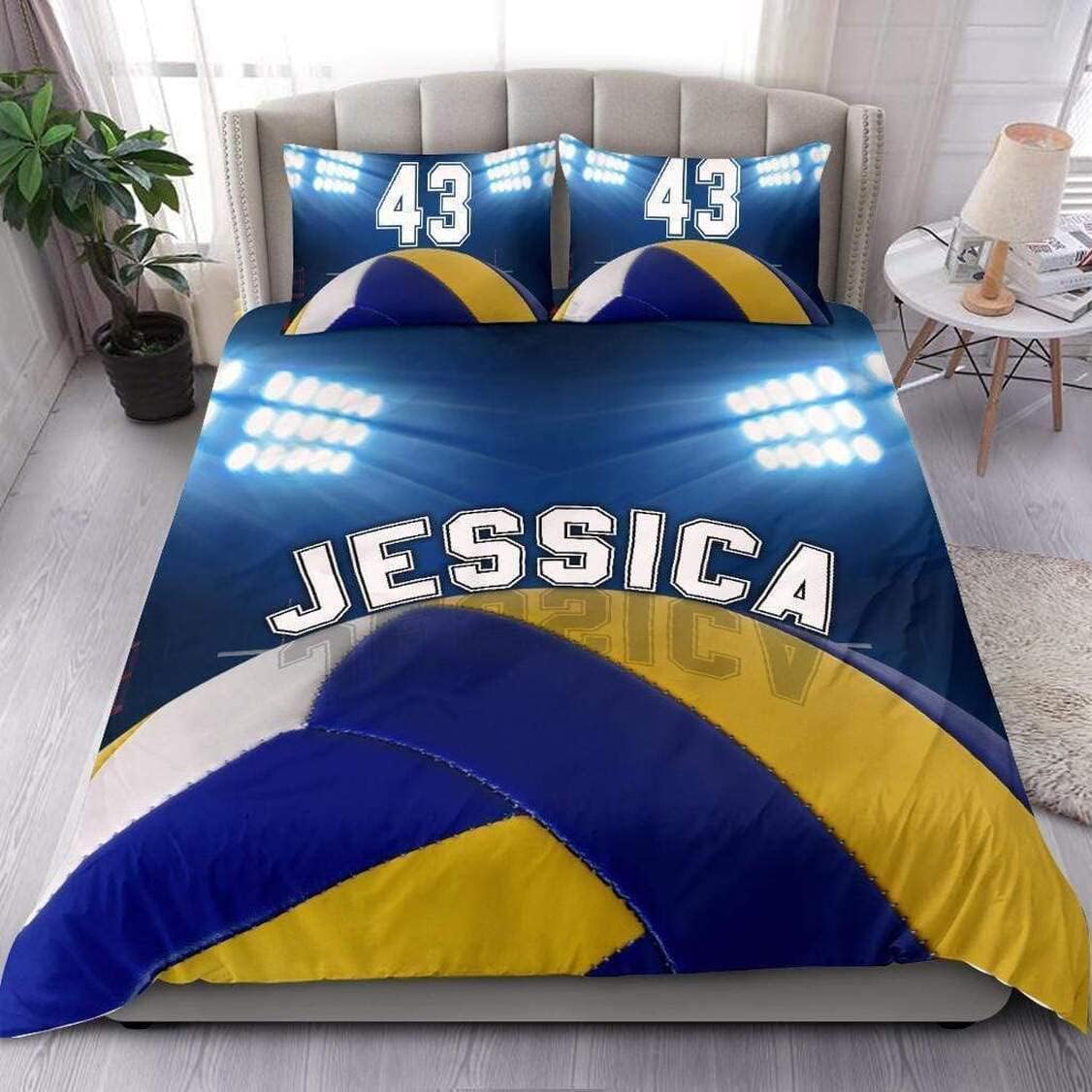 Encyhouse Volleyball Stadium Bedding for Women Custom