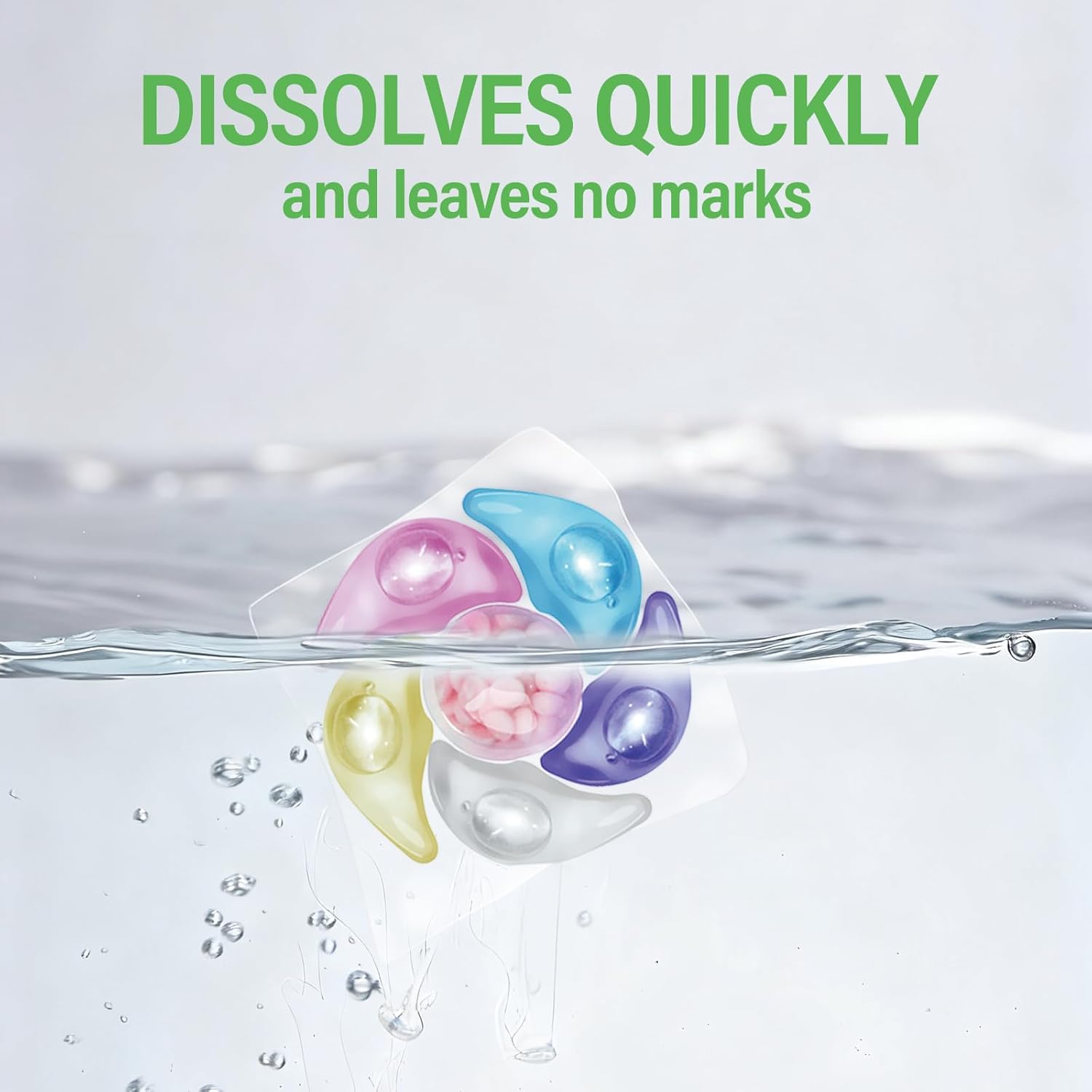 YUCO Pods Laundry Detergent Hypoallergenic,Powerful 6IN1 Detergent Pod,Scent Beads New Formula,Helps to Keep Garment Fresh Clean,Soft and Fragrant (1 Box of 40 Pod,Net 10g/pod,Net 400g)