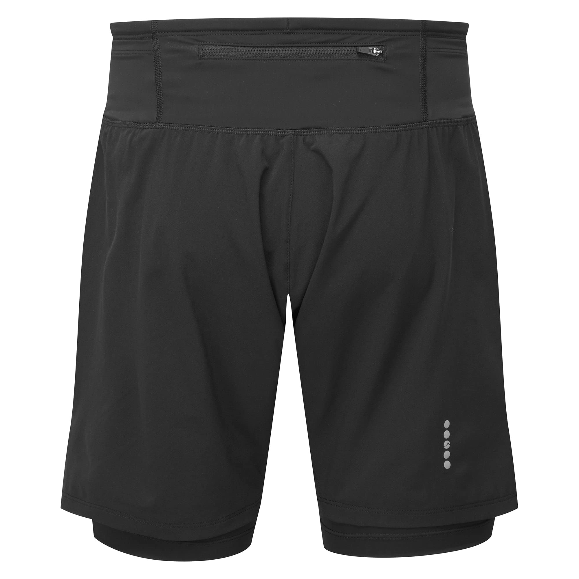 Montane Męskie spodenki do biegania Slipstream Twin Skin, Czarny, S