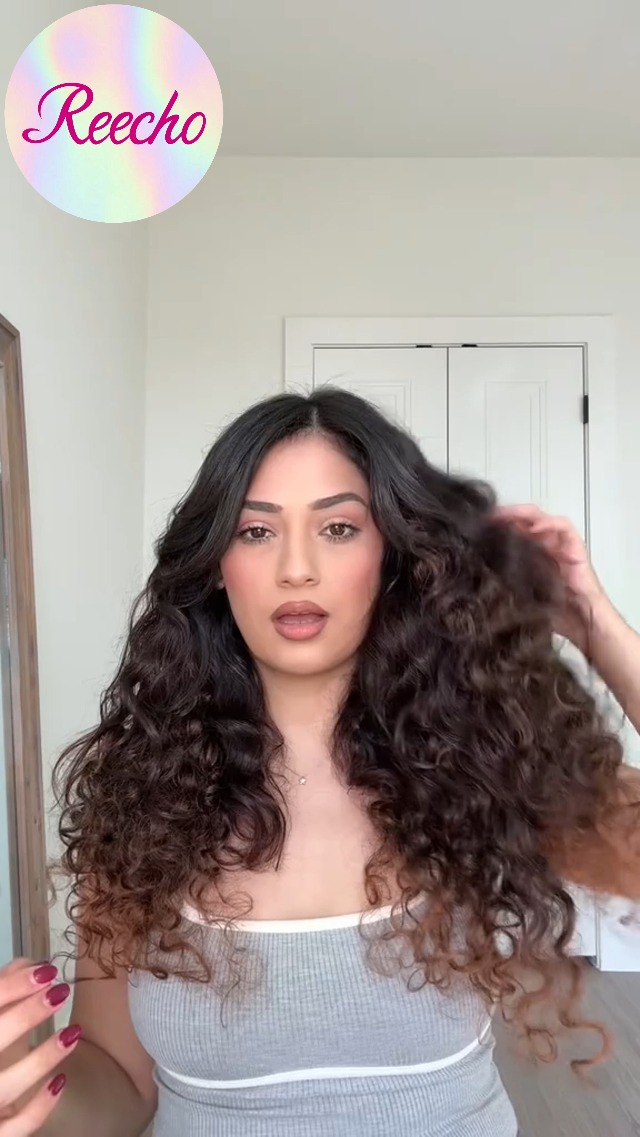 Amazon.com : REECHO Curly Hair Extensions - 4PCS 18 display picture 2