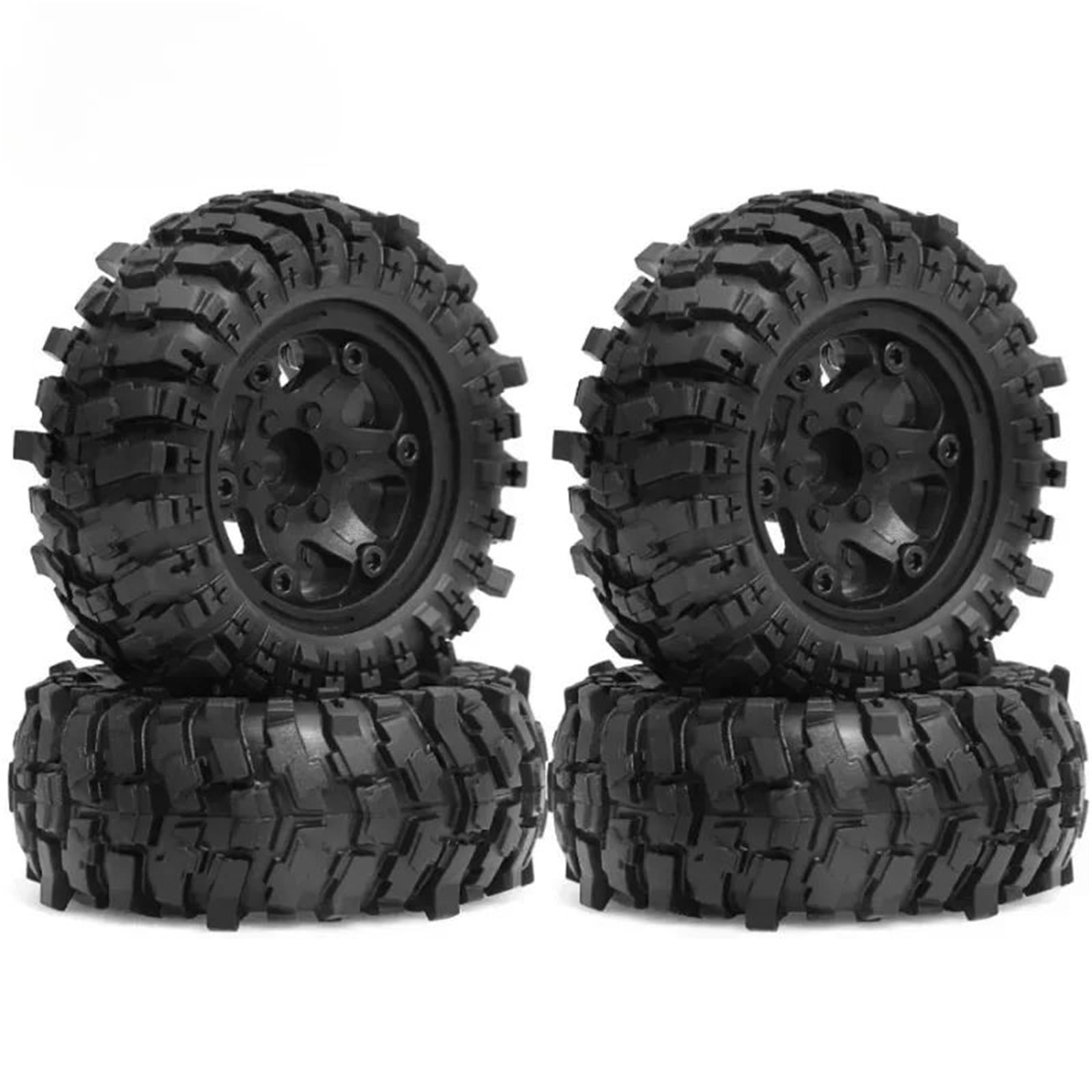 Per MJX H12Y + Per Axial Per SCX10 AXI03007 Per Tamiya CC01 D90 1/12 Auto 1.9 "Plastica Beadlock Ruote E Pneumatici OD 88mm 4PCS RC Parti Rc Decora Accessori
