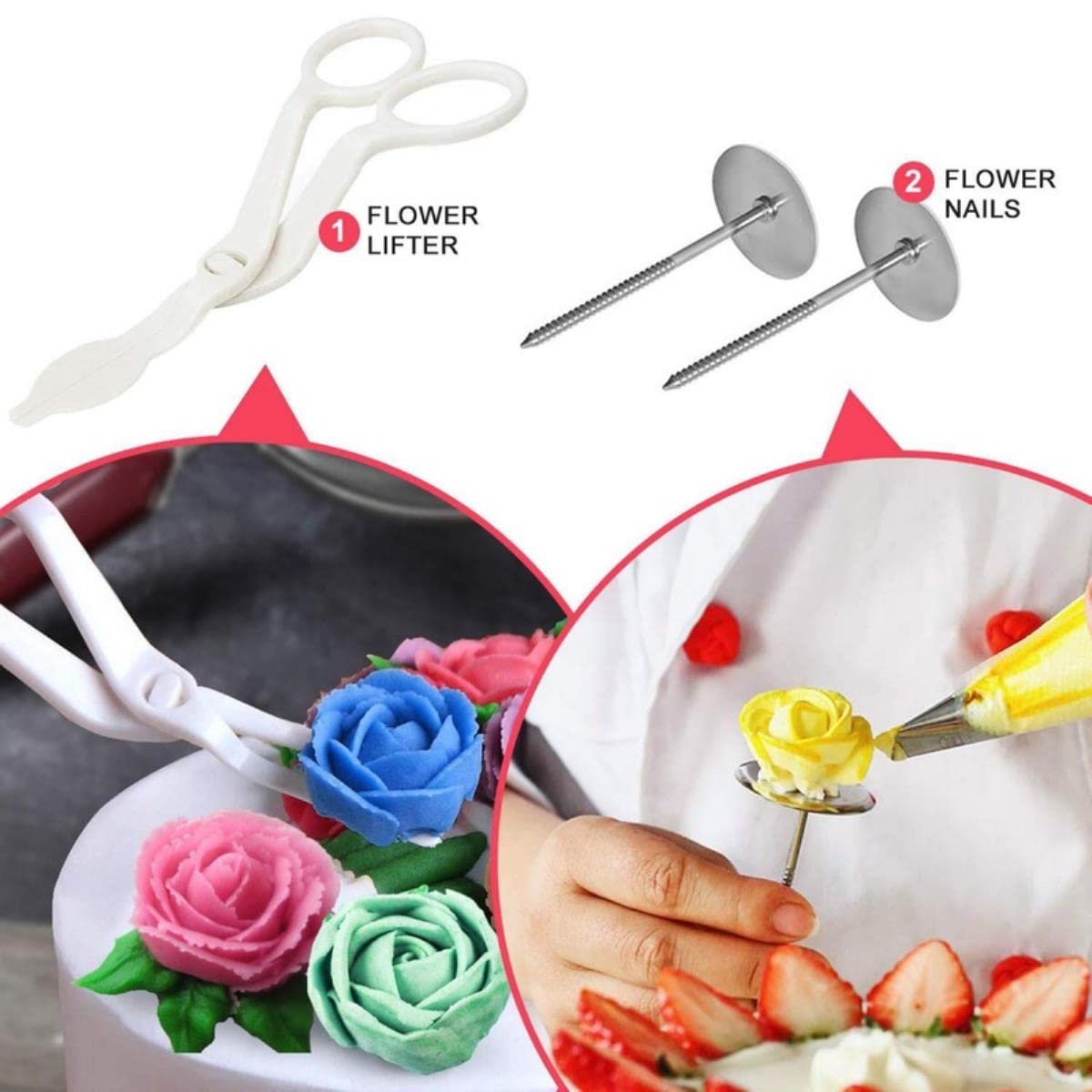 82 unids/set crema pastelería decoración pastelería accesorios para hornear boquilla inoxidable decoración boca crema raspador pastel hornear herramientas-82 piezas
