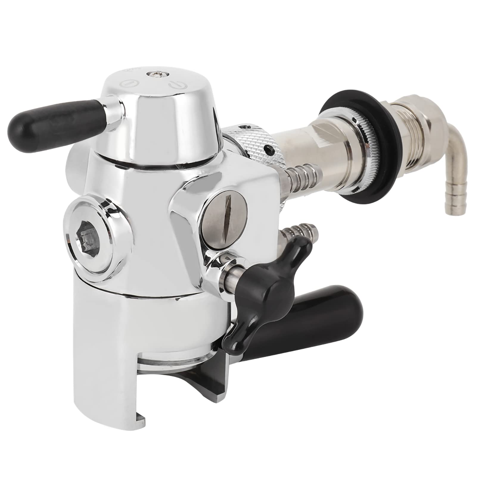 Grifo para llenado de botellas de cerveza de acero inoxidable, grifo de cerveza para dispensar cerveza de barril, grifo antiespuma con material de calidad alimentaria, fácil de (Calibre 28mm)