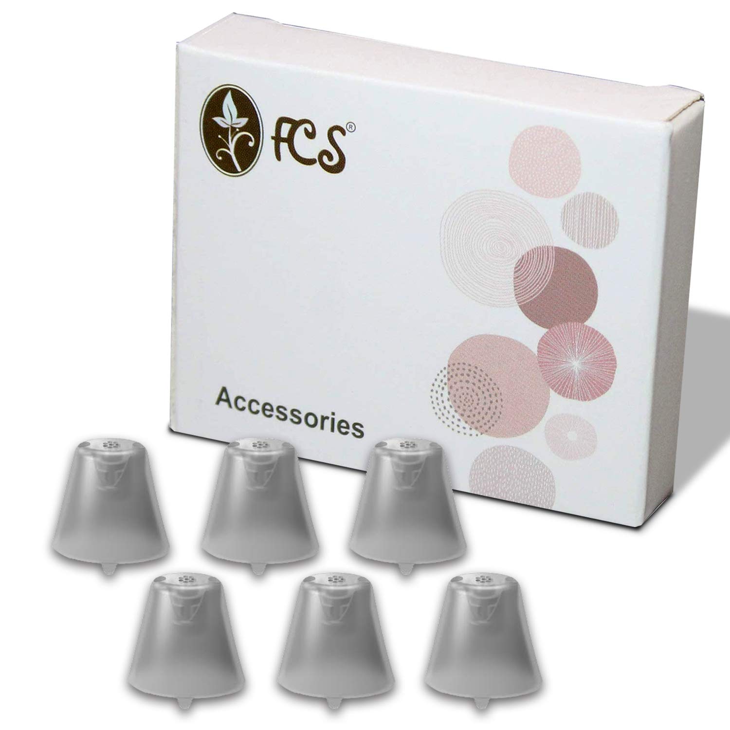 Pack of 6 Click Sleeve for Siemens Signia Silk Primax Click CIC (Vented-Small).