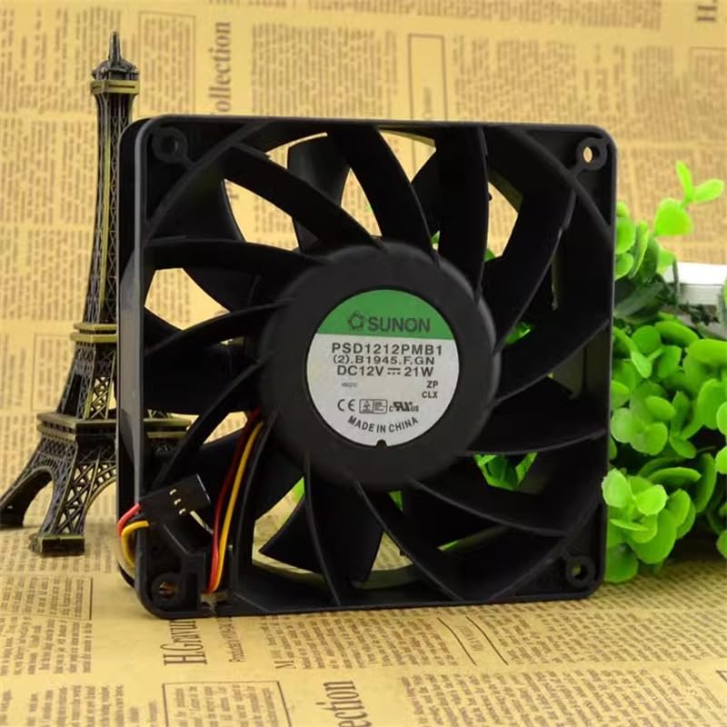 1238 Fan PSD1212PMB1 12V 21W 3-Wire 120x120x38mm dc axial Fans Server Cooling Fan