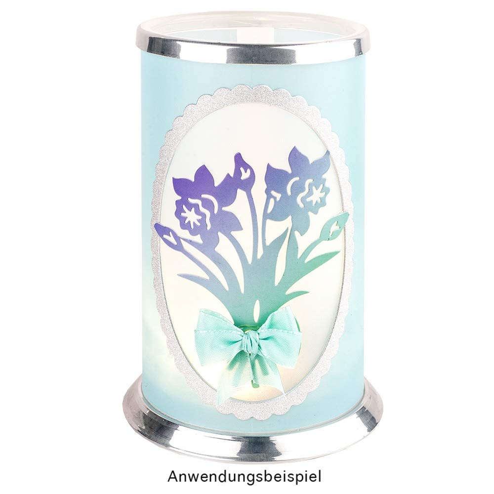 Set di 5 fustelle per stencil con fiori primaverili