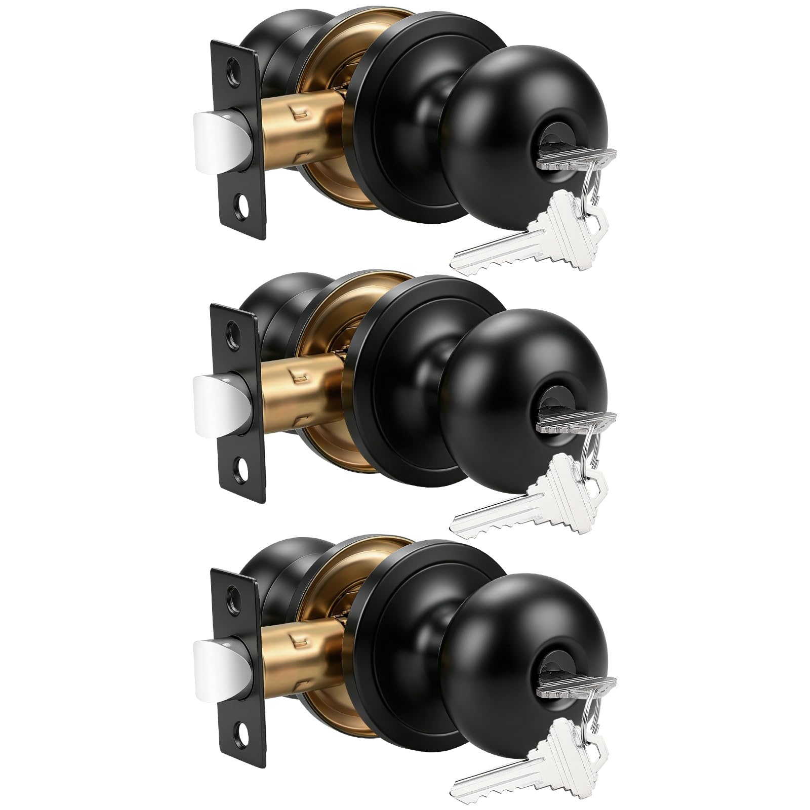 Keyed Entry Door Knob - Secure & Stylish -12