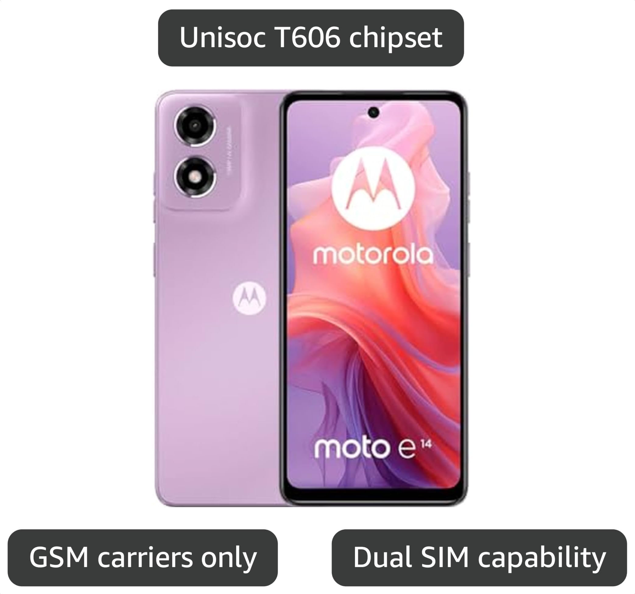 Amazon.com: Motorola Moto E14 XT2421-12 Dual Sim | 2GB Ram + 64GB
