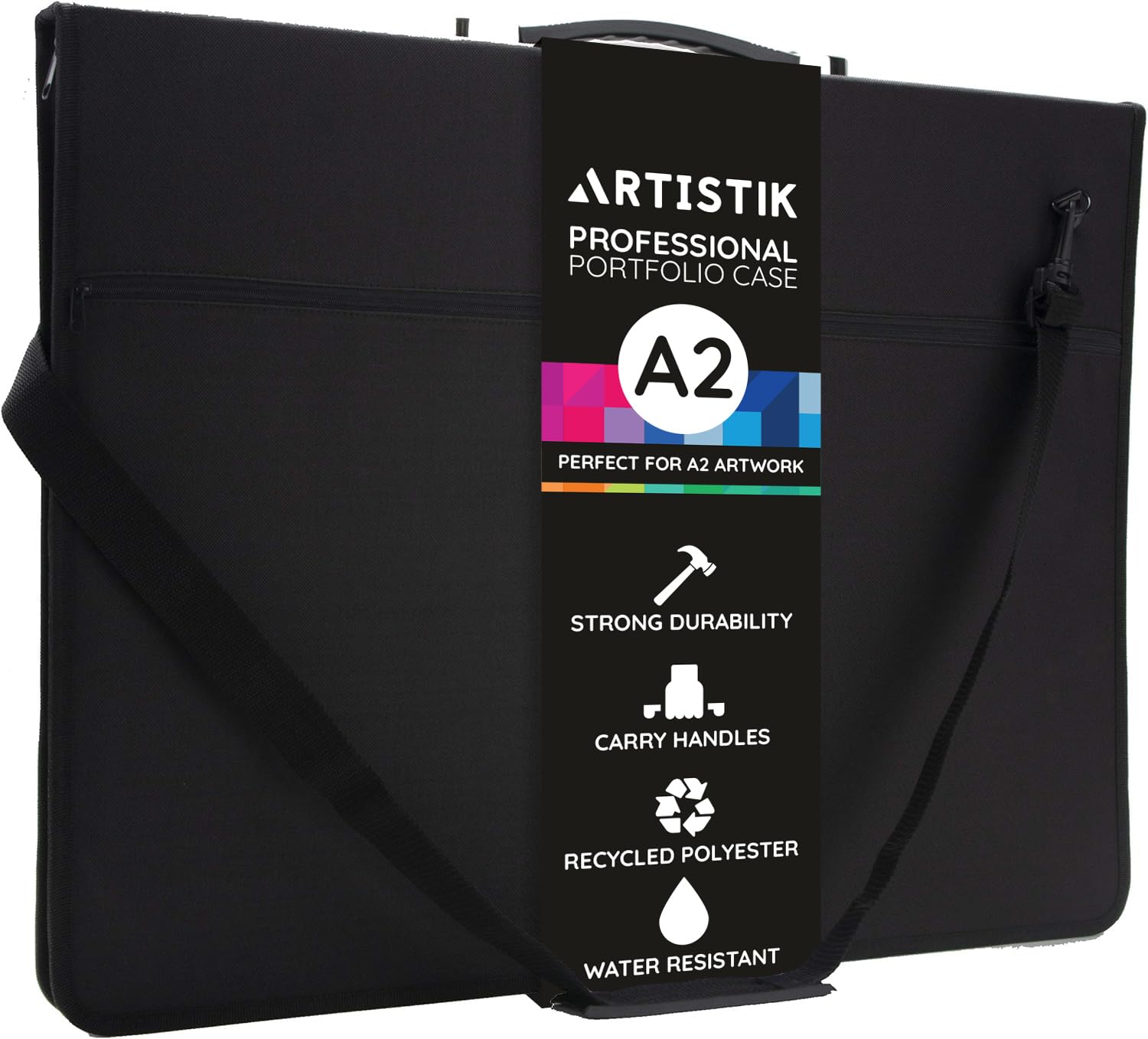 Artistik Quartz Art - Funda para portafolios de Arte – Bolsa de Almacenamiento para presentaciones, Resistente a la Intemperie, A2-24.4"x17.7"x1.7"