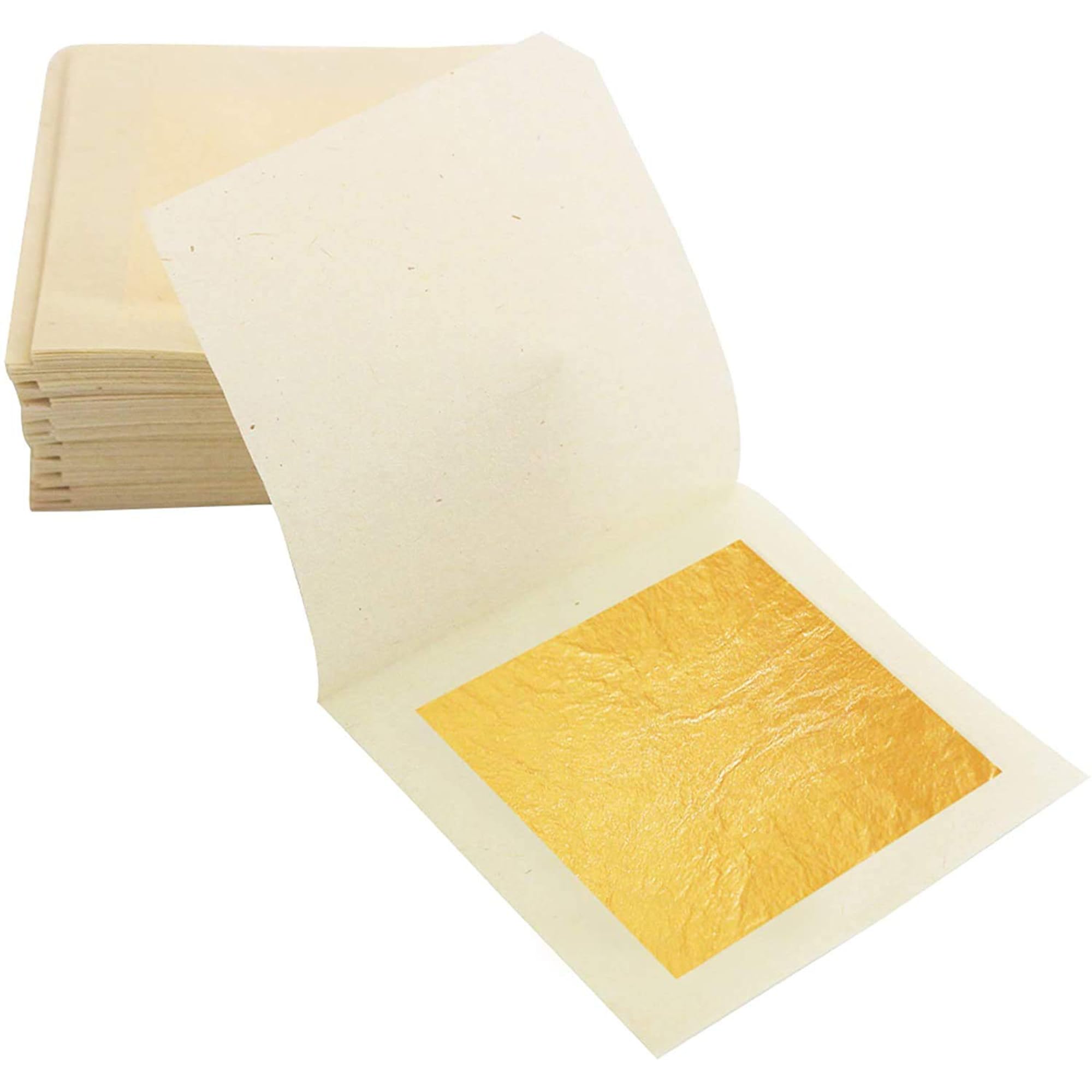 Sponsored Ad – KINNO 24K Edible Gold Leaf Sheets, 10 PCS 5 x 5cm Gold Foil Edible Paper for Cake Baking, Skincare, Food Decoration, Art Gilding, Drink Decorations