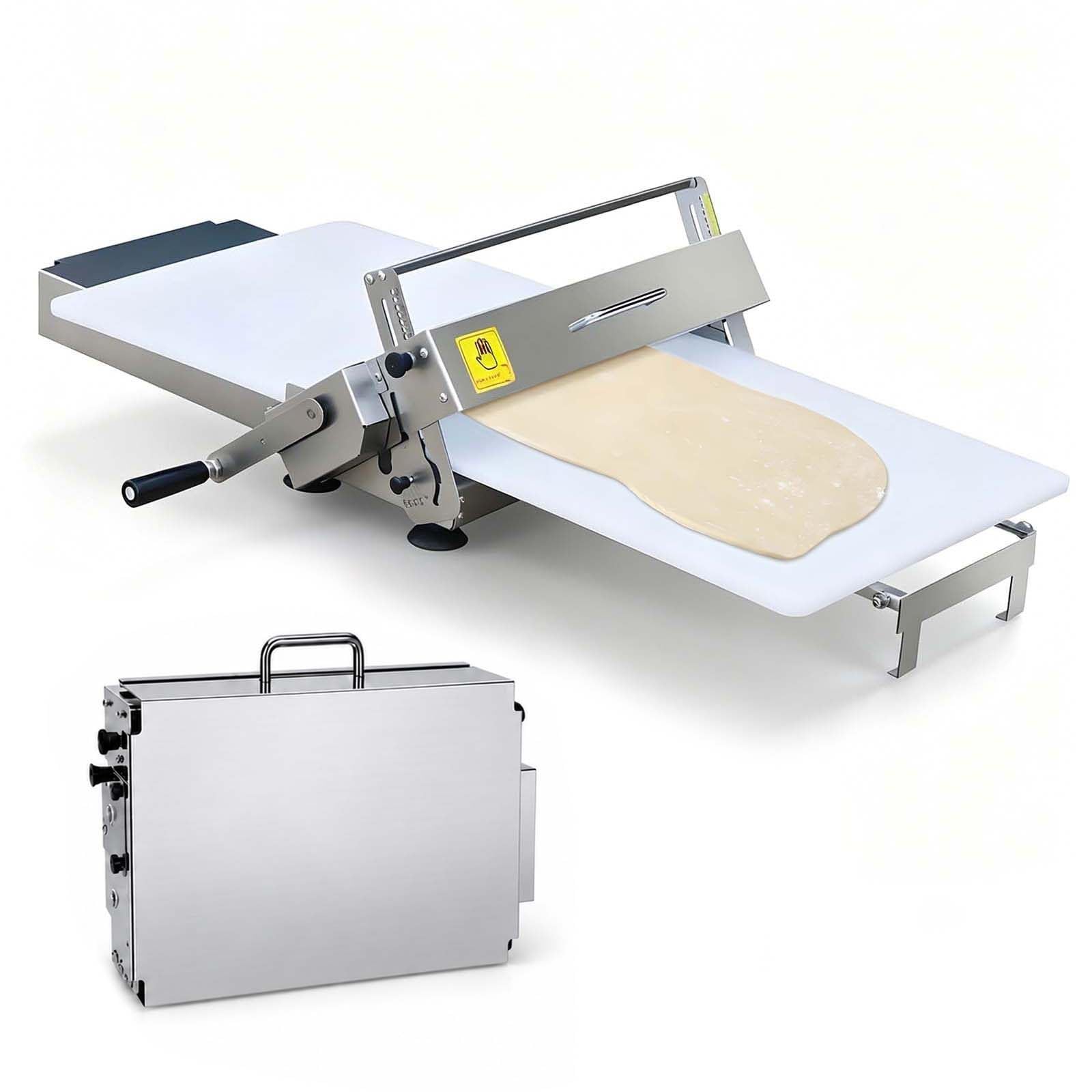 Sfogliatrice Manuale per Pasta, Acciaio Inox 201, Spessore Regolabile 40.5 * 22.8 * 9.8in