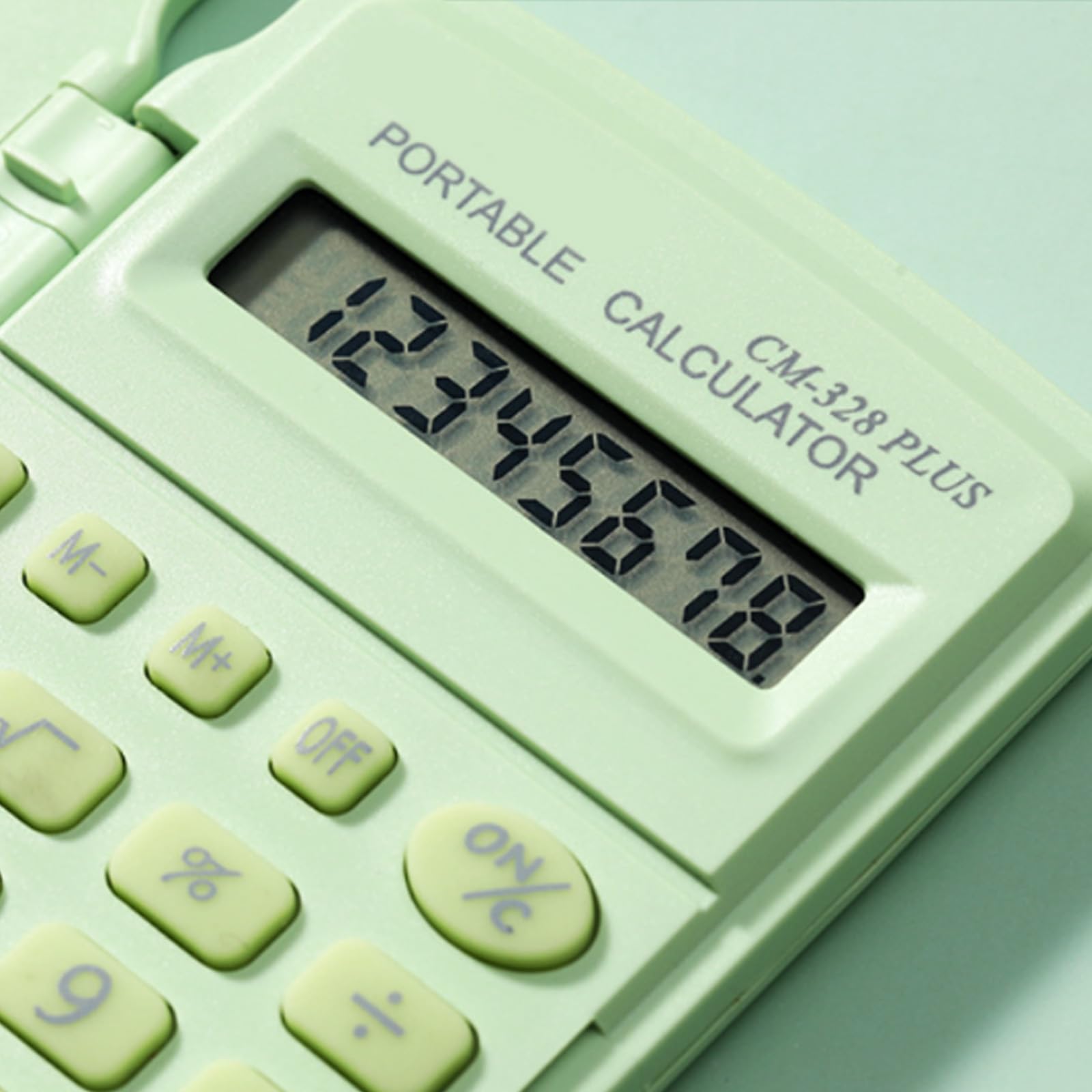 Calcolatrice tascabile a 8 cifre con pulsante ergonomico per uso scolastico da Durability Pastel Calculator Cover