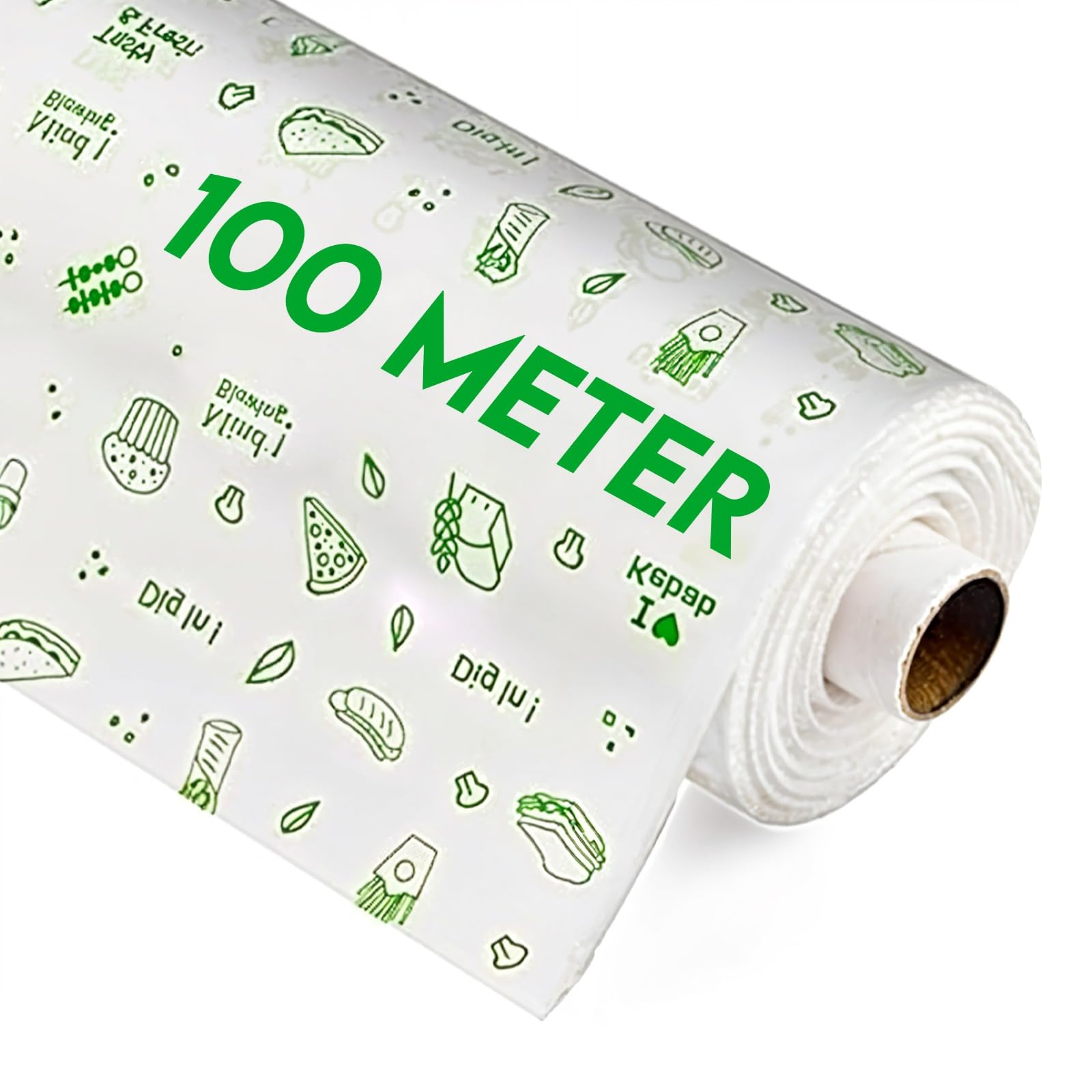 Karron Butter Paper Roll 100 Mtr, Wrapping Paper for Kitchen Food Wrap, Roti Wrapping Sheets, Ideal for Baking, Packing and Serving