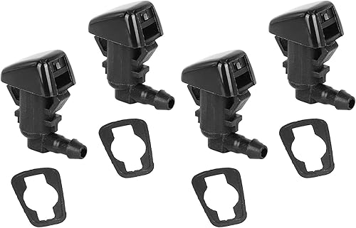 Unifizz Boquilla de limpiaparabrisas con junta de goma BT4Z-17603-A Jet Spray de un solo agujero negro Reemplazar para Lincoln MKX 2011-2015 para