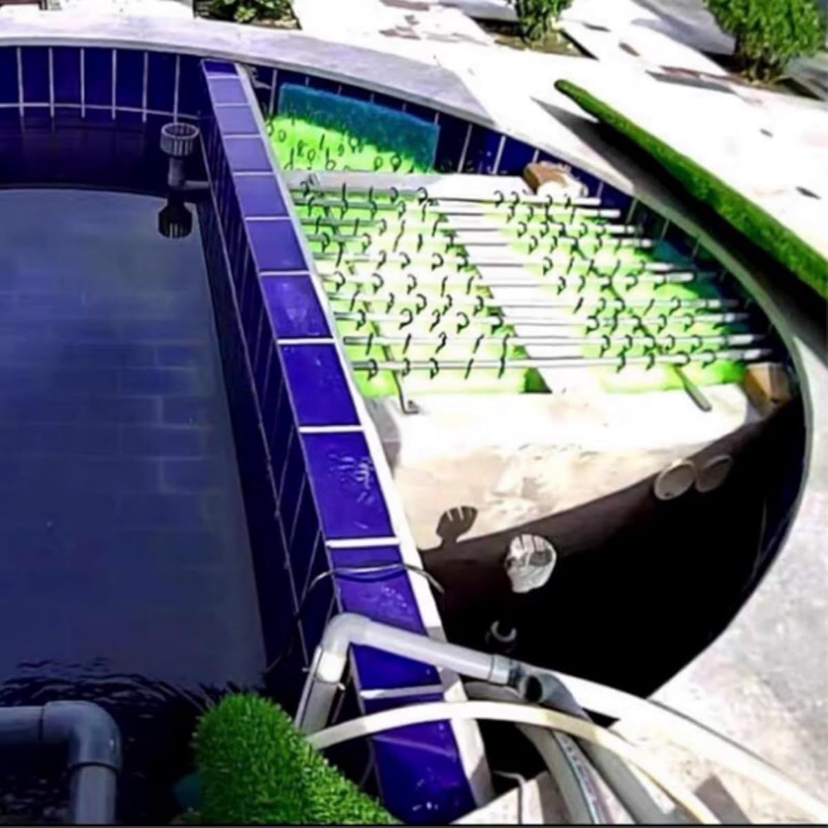 業務用ロールフィルター セット 304 ステンレス製 多用途ろ材 熱帯魚/海水魚/メダカ水槽対応 外部フィルター用ブラシユニット (