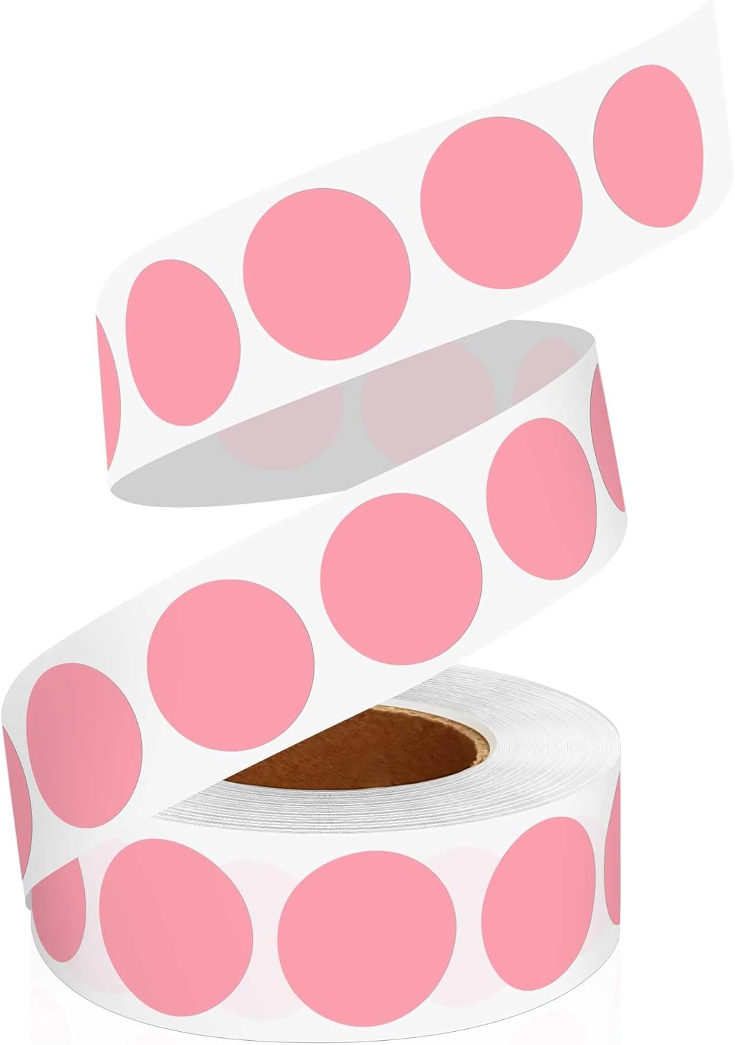 0.75 Inch Multi - Purpose Removable Labels,1000 PCS 3/4" Pink Dots for Classroom, Papers, Market, Price Tags, and Library Book Labels. Non - Printable Round Colored Stickers