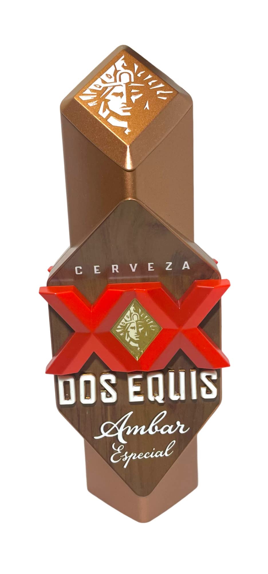 Dos Equis XX Cerveza Ambar Especial Beer Tap Handle | 7" Short