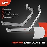 Vista 3 de A-Premium Juego de 2 correas de depósito de combustible compatibles con Toyota Sequoia, Tundra 2008-2012, 4.0L 4.6L 4.7L 5.7L, (atornillado), gris