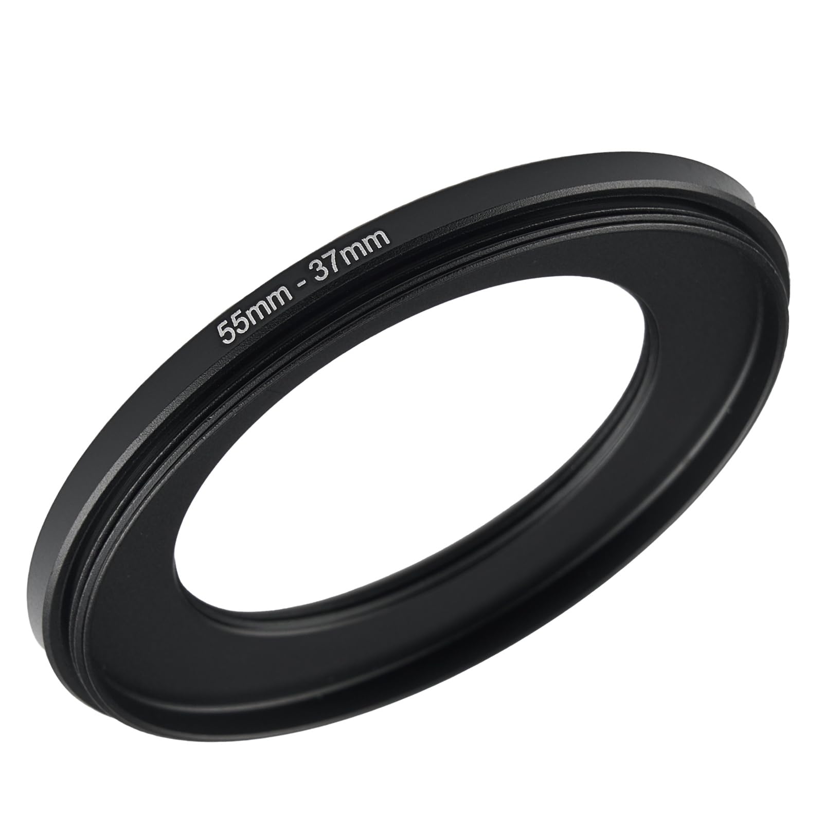 55mm to 37mm Step Up Ring Filter Adapter Black Metal Step up Adapter Rings Compatible with All Brand UV CPL ND Camera Lens Filter Step Down Ring (55mm-37mm)