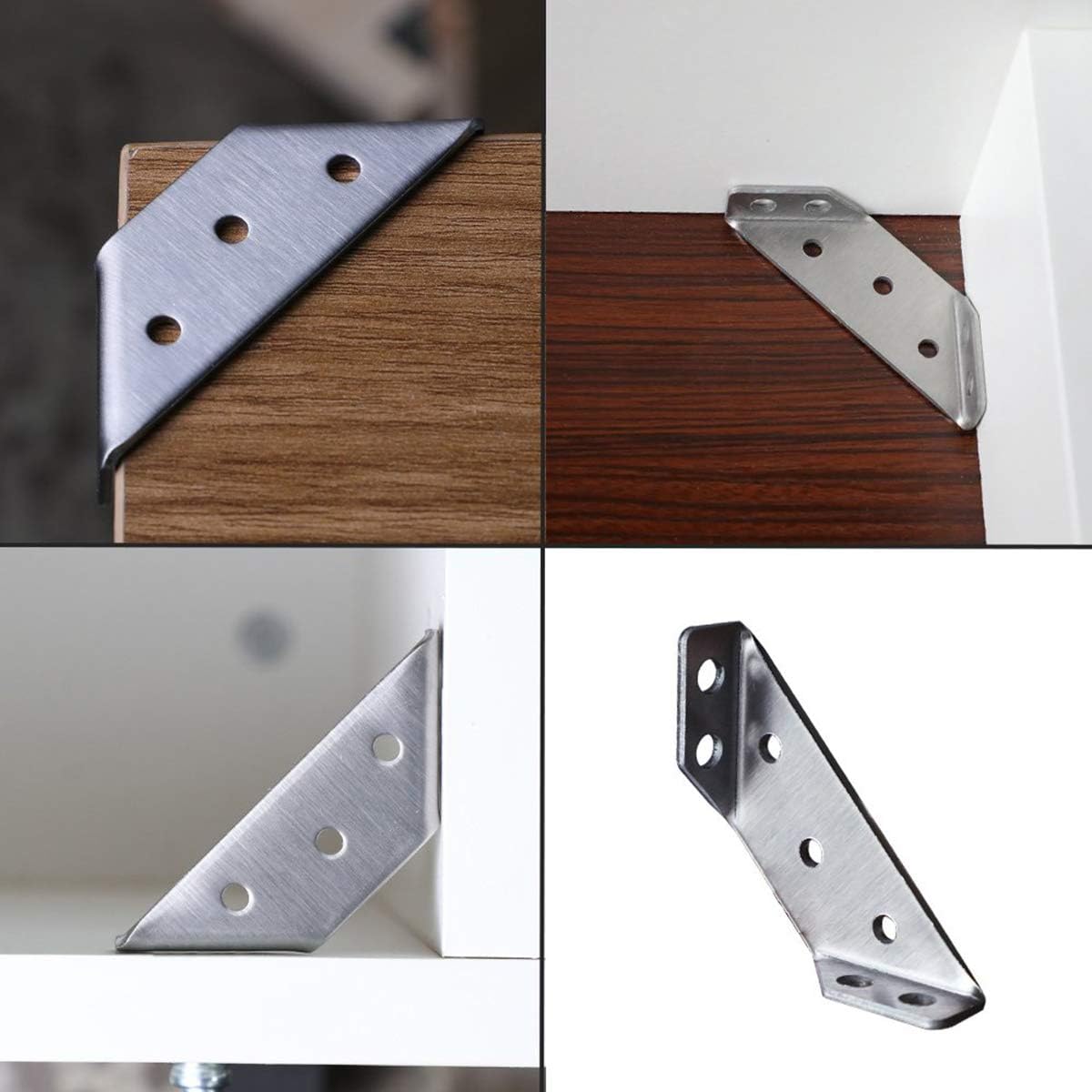 Stainless Steel Corner Brace Heavy Duty Angle Code 8 Pcs