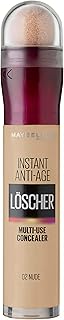 Maybelline New York Abdeckstift, Instant Anti-Age Effekt Concealer, Löscher mit Mikro-Lösch-Applikator, Nr. 02 Nude, 6,8 ml