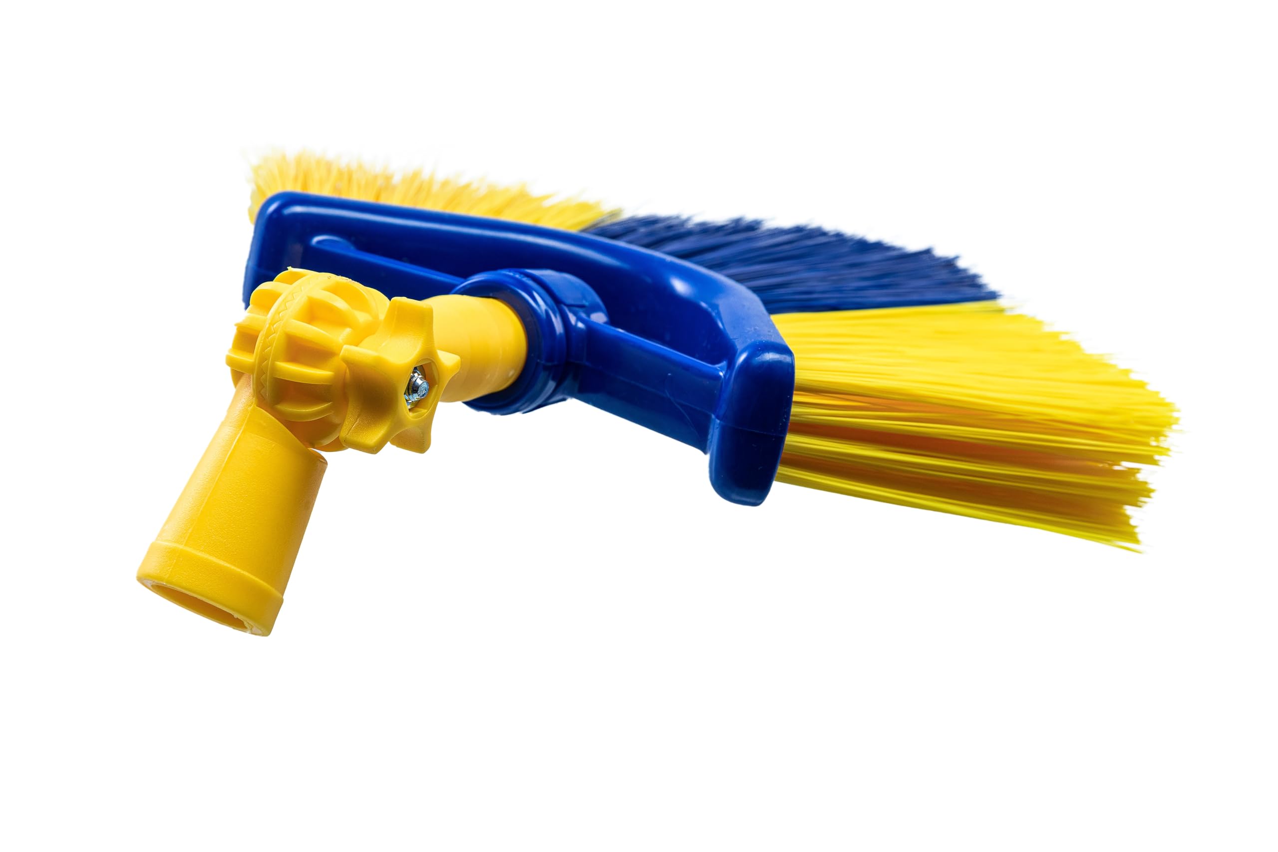 Neustanlo Dreiecksbesen mit Teleskopstiel - 400 cm - verstellbar Spinnenfeger Eckbesen Winkelbesen Dreieckbesen