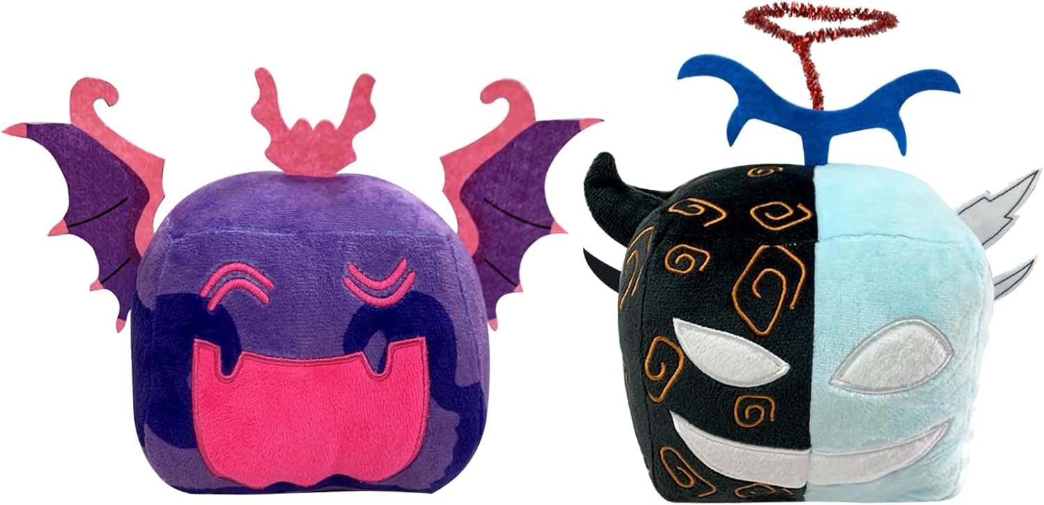 Blox Fruits Plush,2PCS Blox Fruits Plushies Toy,6 inch Soft Stuffed Animal Plushie