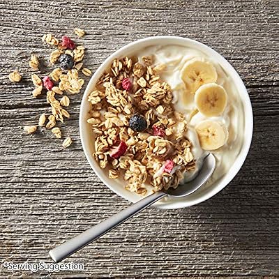 Bear Naked Granola Cereal, Vegan, Breakfast Snacks, Triple Berry Crunch (6 Bags)