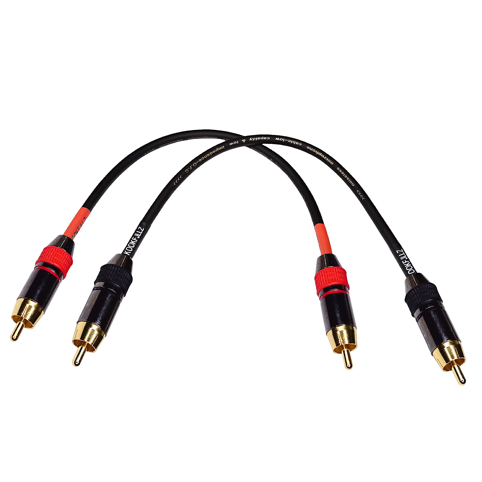 Amazon.com: KOOKFJLLZ Premium RCA Audio Cable 1ft - Heavy Duty