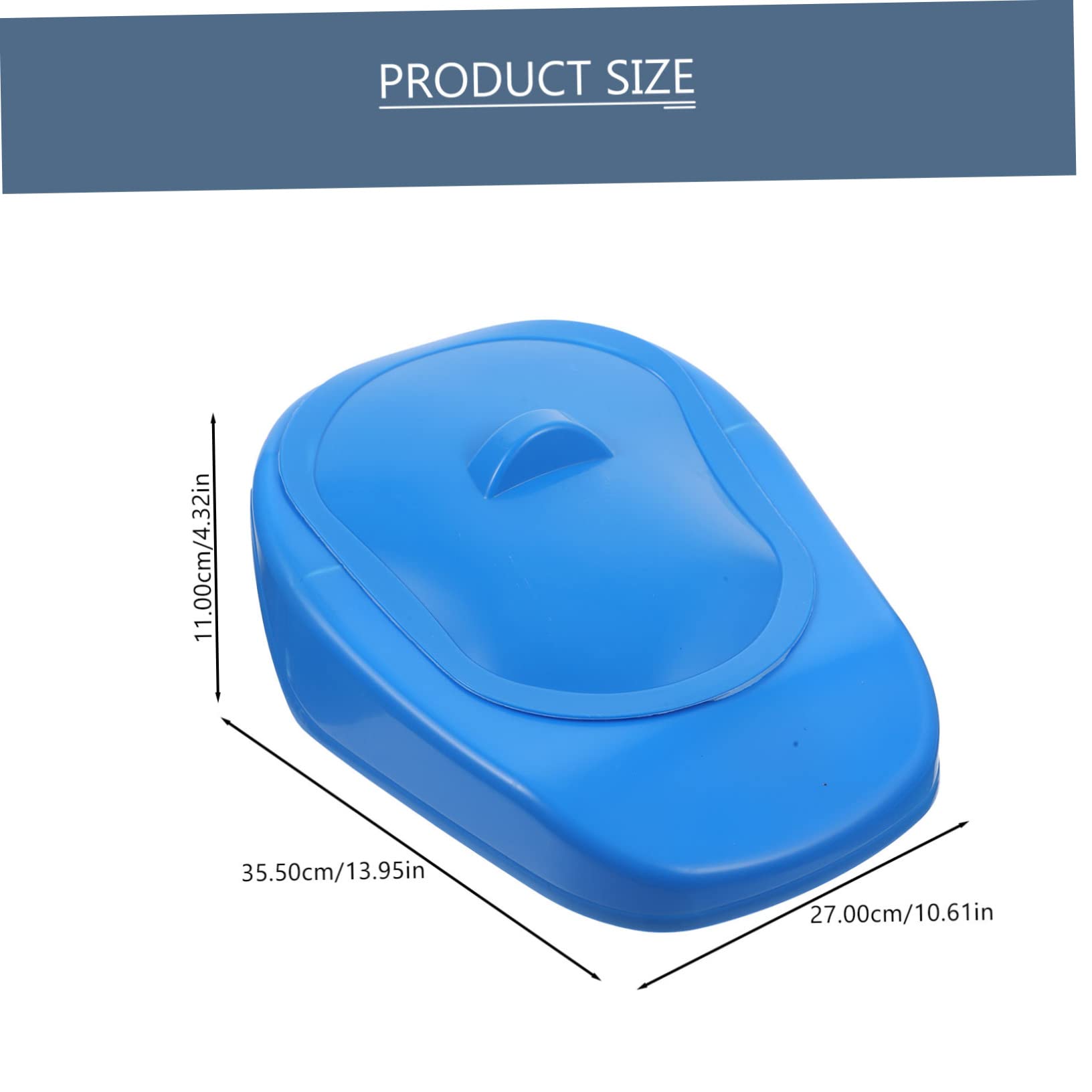 HAPINARY Bedpan for Bedridden Emergency Toilet Pot Pans for Plastic Bedpan Nursing Care