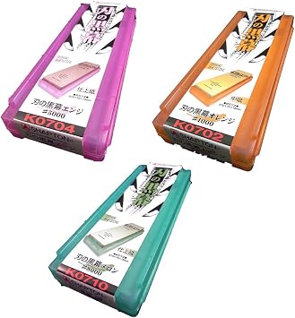SHAPTON Ha No Kuromaku Ceramic Whetstone E-set Medium Grit #1000 + Fine Grit #5000, #8000