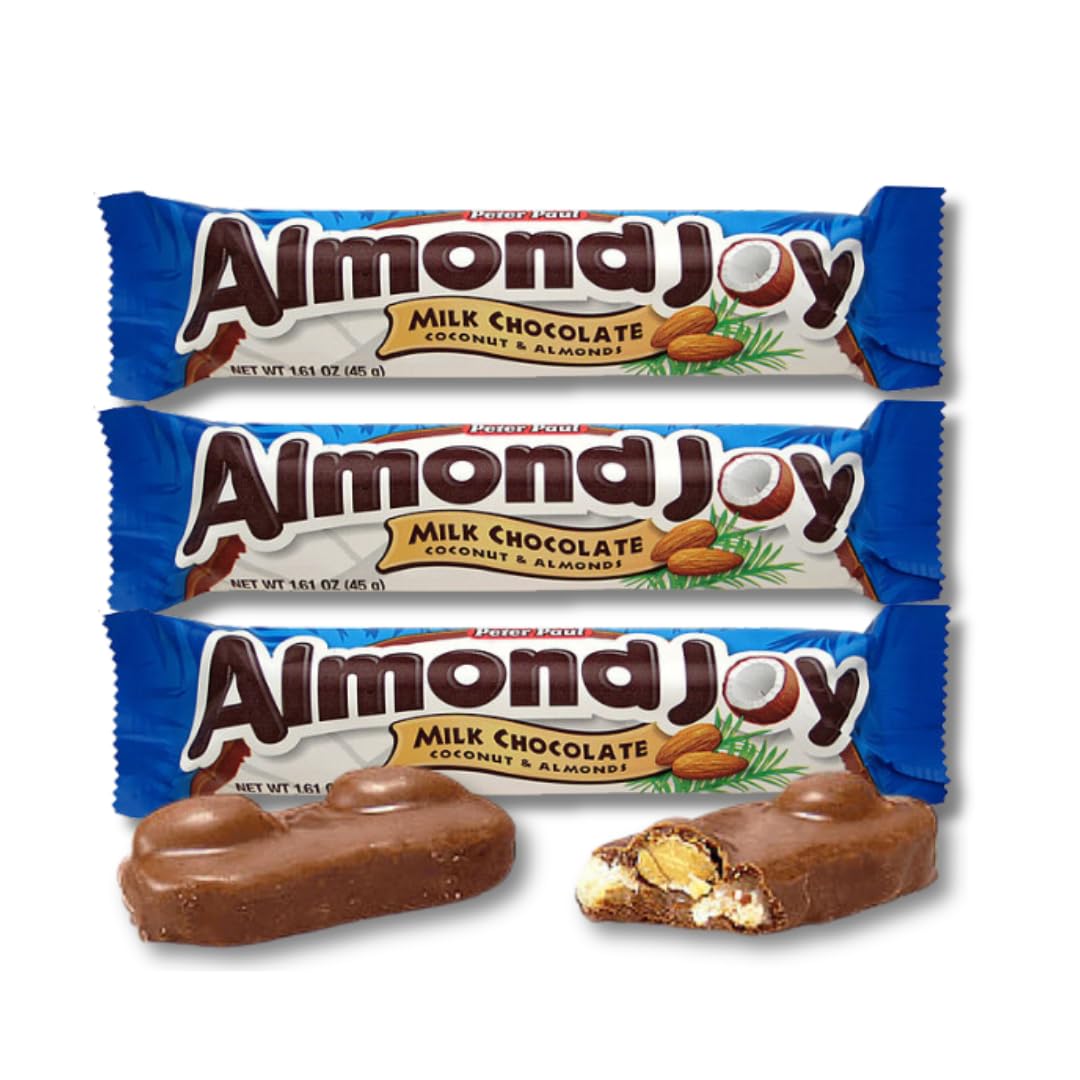 Classic Full Size Candy & Candy Bars - Gift Packs of 3 By Lyza's Sweets & Treats (Almond Joy)