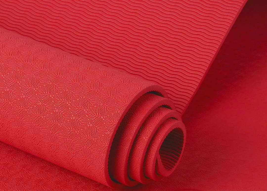 Eurofil Yoga Mat 3.5mm for Gym Workout and Yoga Exercise with Extra Thickness, Anti-Slip Yoga Mat for Men & Women Fitness. (Red) (B09G497331) Amazon Price History, Amazon Price Tracker