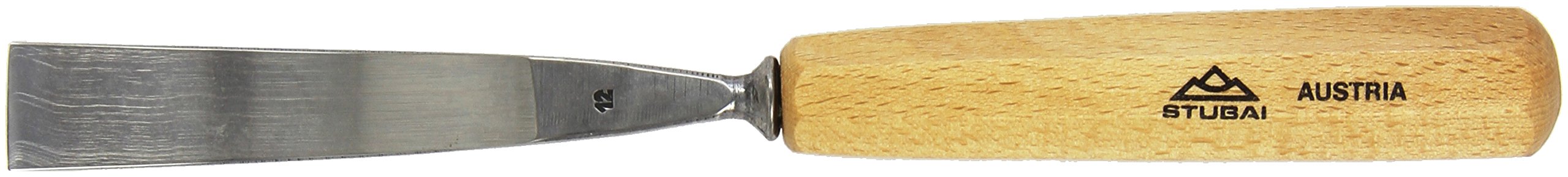 Stubai 551220 dłuto do rzeźbienia w drewnie typu 12, długość polerowana, szaro-beżowa, 20 mm
