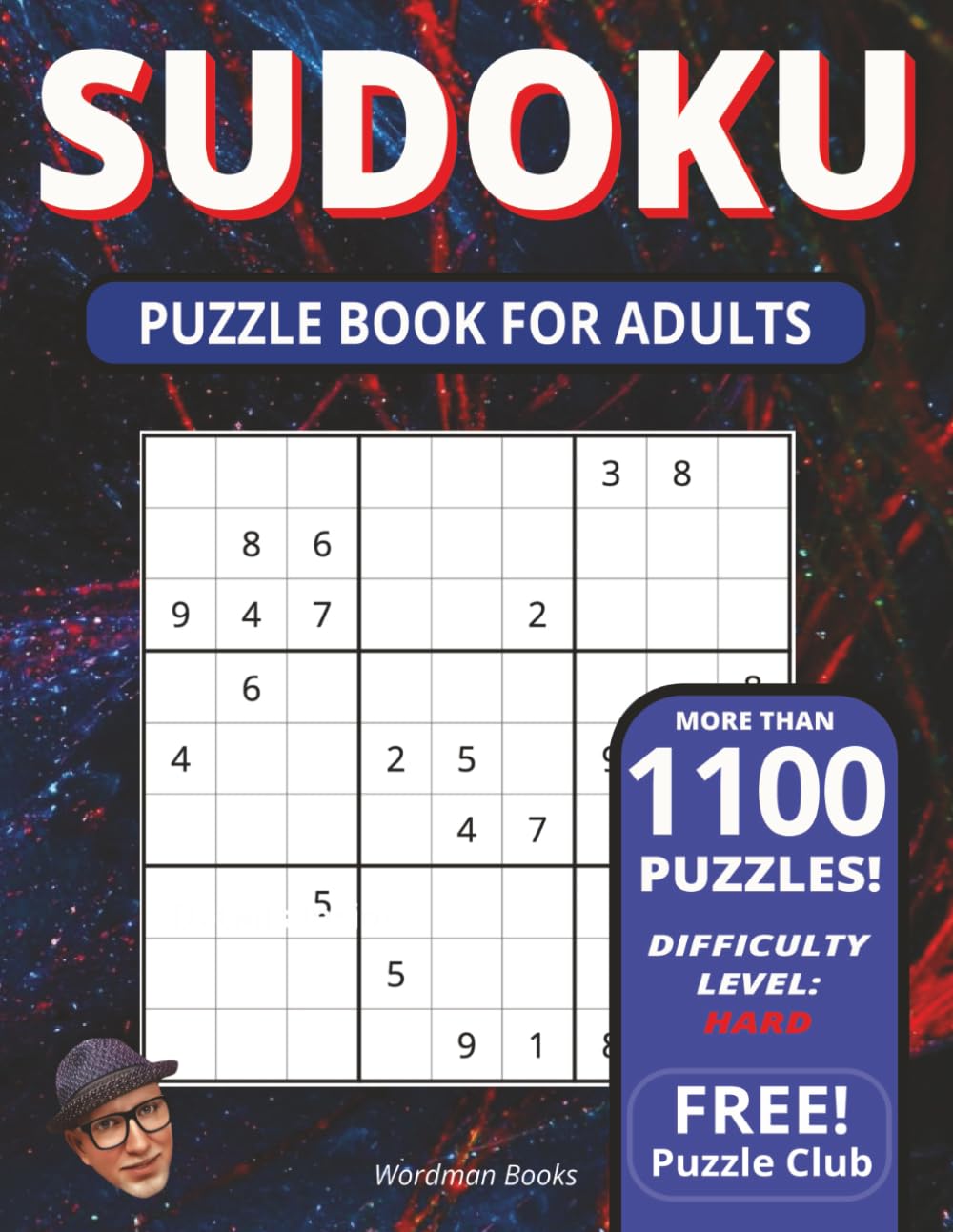 Sudoku Puzzle Book for Adults: Brain Boosting Book With Over 1,100 Sudoku Puzzles at Expert (Hard) Level for Adults (Sudoku Puzzle Books)
