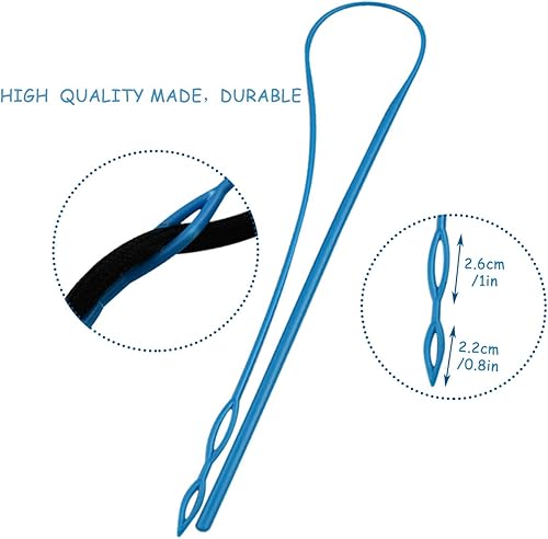 Miniatura 4 de Herramienta de enhebrador de cordón de plástico flexible, herramienta de reemplazo de cordón fácil para chaquetas, trajes de baño, pantalones,
