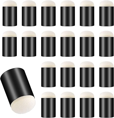 Prasacco 20 piezas de esponja para dedos, esponja de pintura de dedos, esponja de dibujo para manualidades, manualidades, esponjas de pintura para