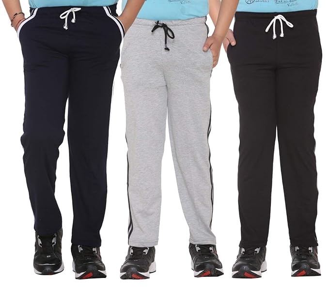Girl's Regular Fit Trackpants (Pack of 3)