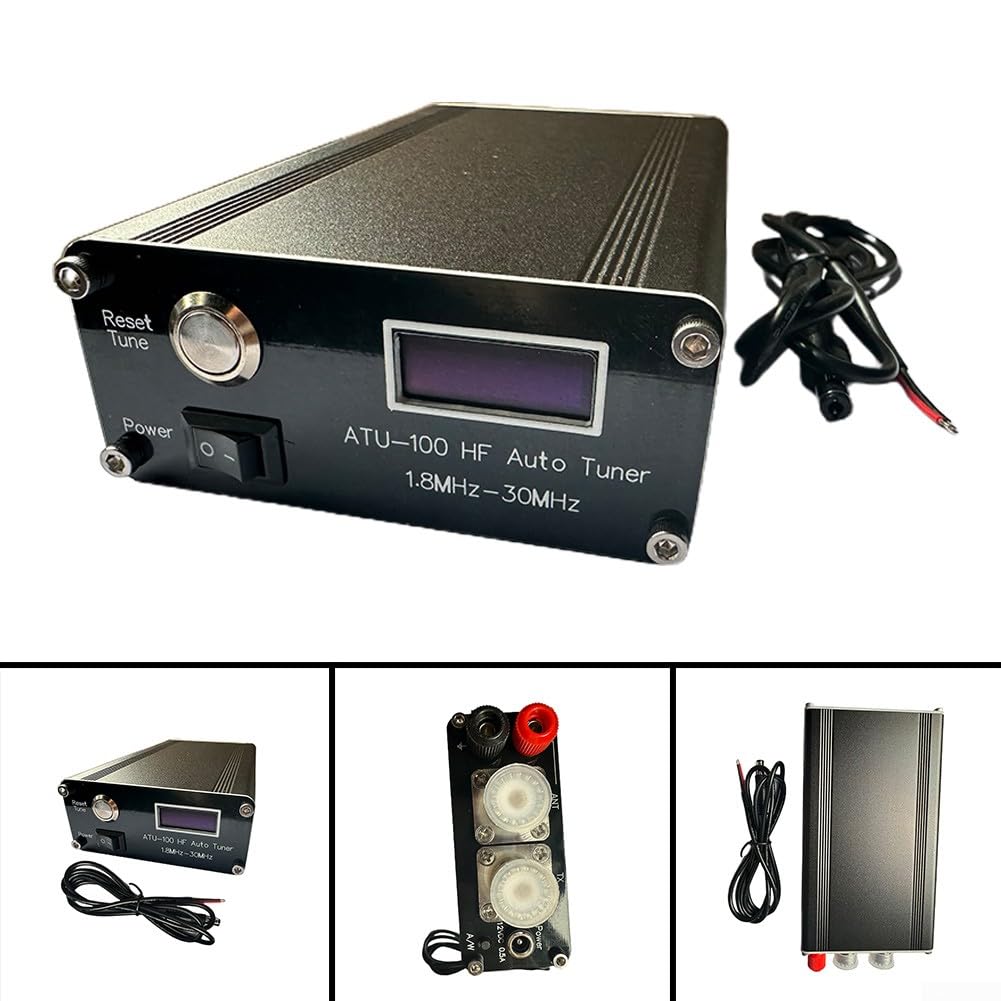 Tuner automatique d'antenne, ATU-100 HF Antenne Automatique Tuner 1.8MHz-50MHz Communication Radio Amateur