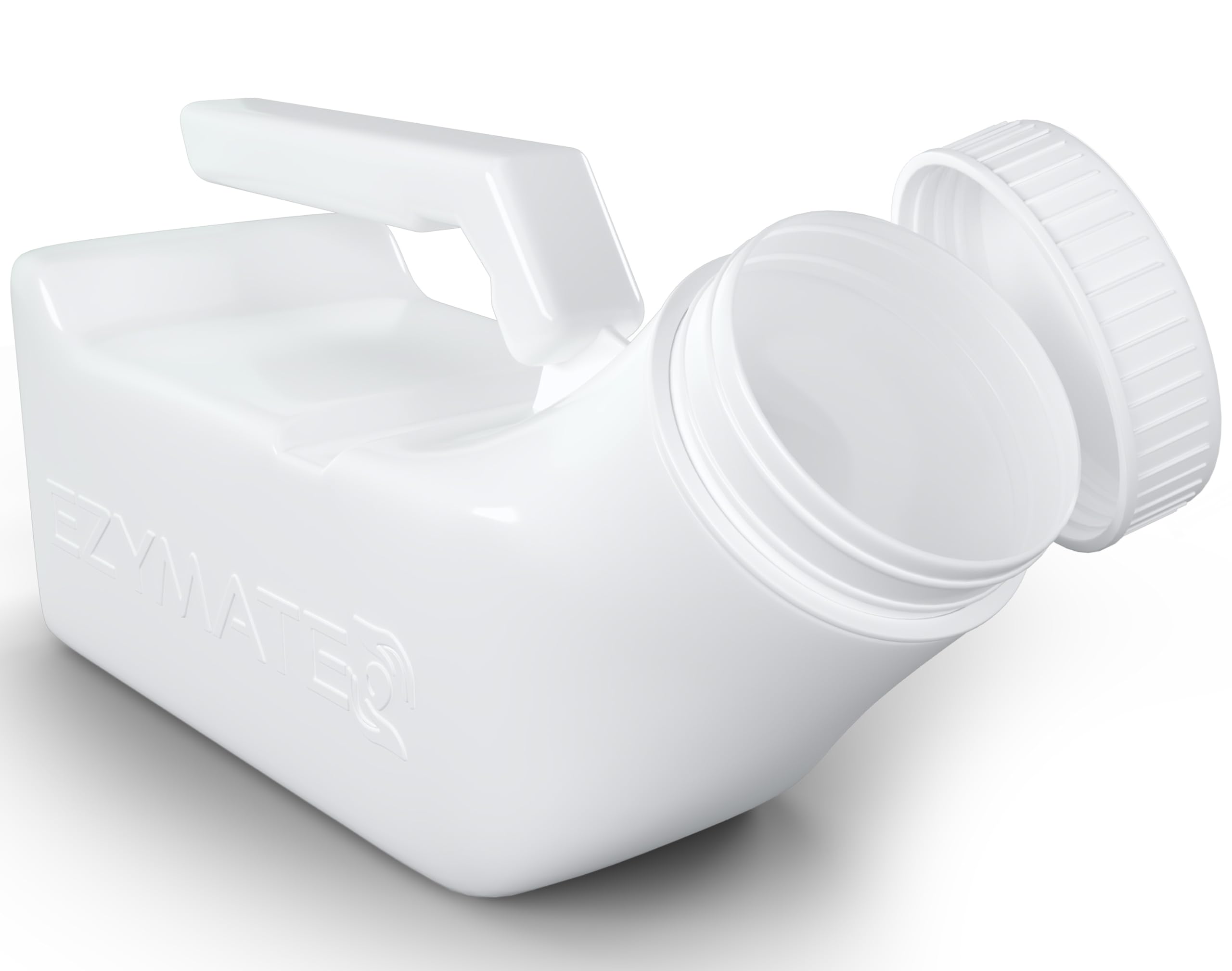 (1 Pack) Portable Urinals for Men Spill Proof, Urine Bottles for Men, Plastic Male Urinal Pee Bottles for Men with Spill Proof Screw Cap Lid for Hospitals, Emergency and Travel Use (1000ml)