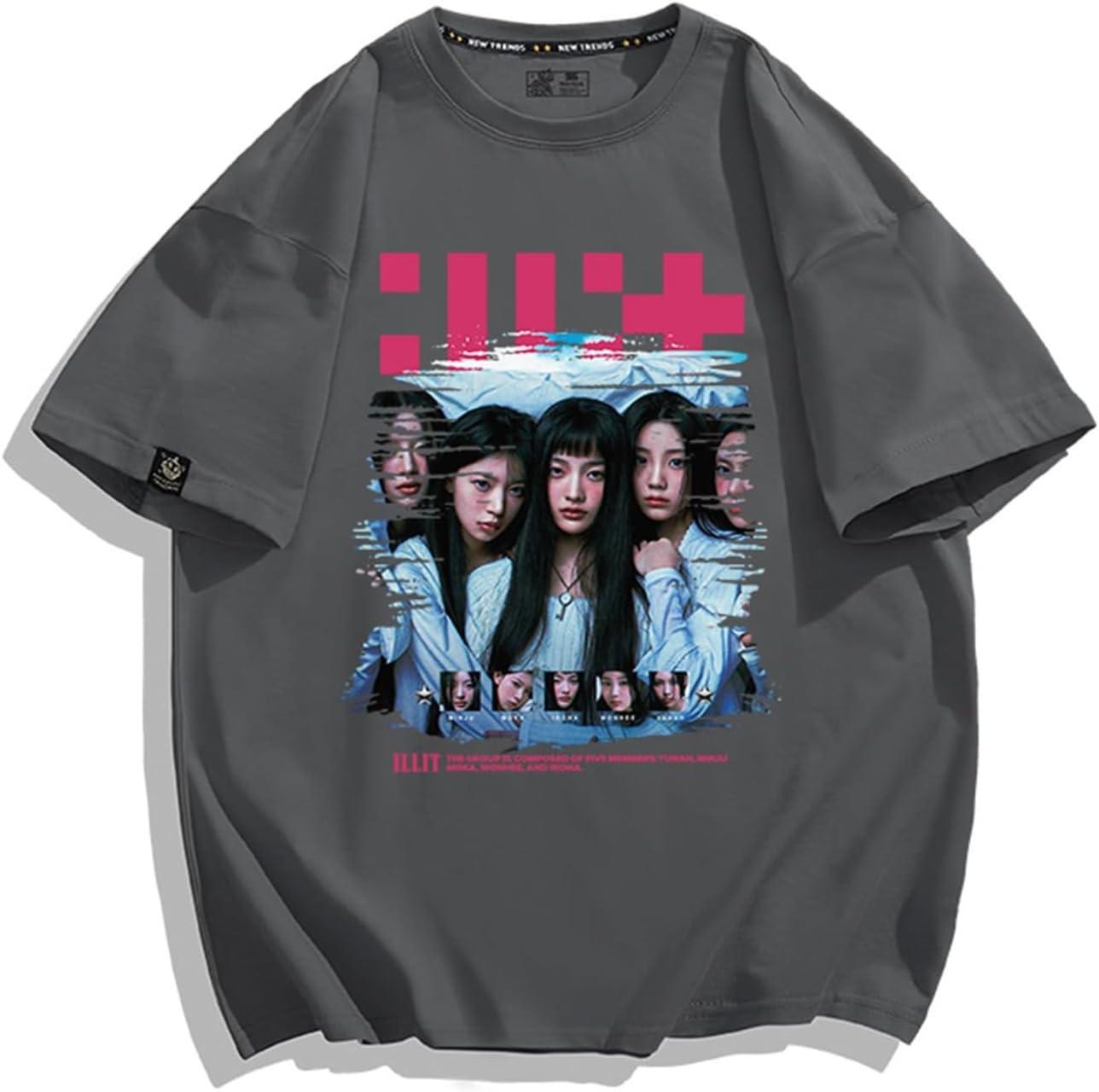 【新品】 ILLIT イロハ Tシャツ Lサイズ 아일릿 アイリット Amazon.co.jp: [ディアンベ] ILLIT Tシャツ アイリット グッズ モカ