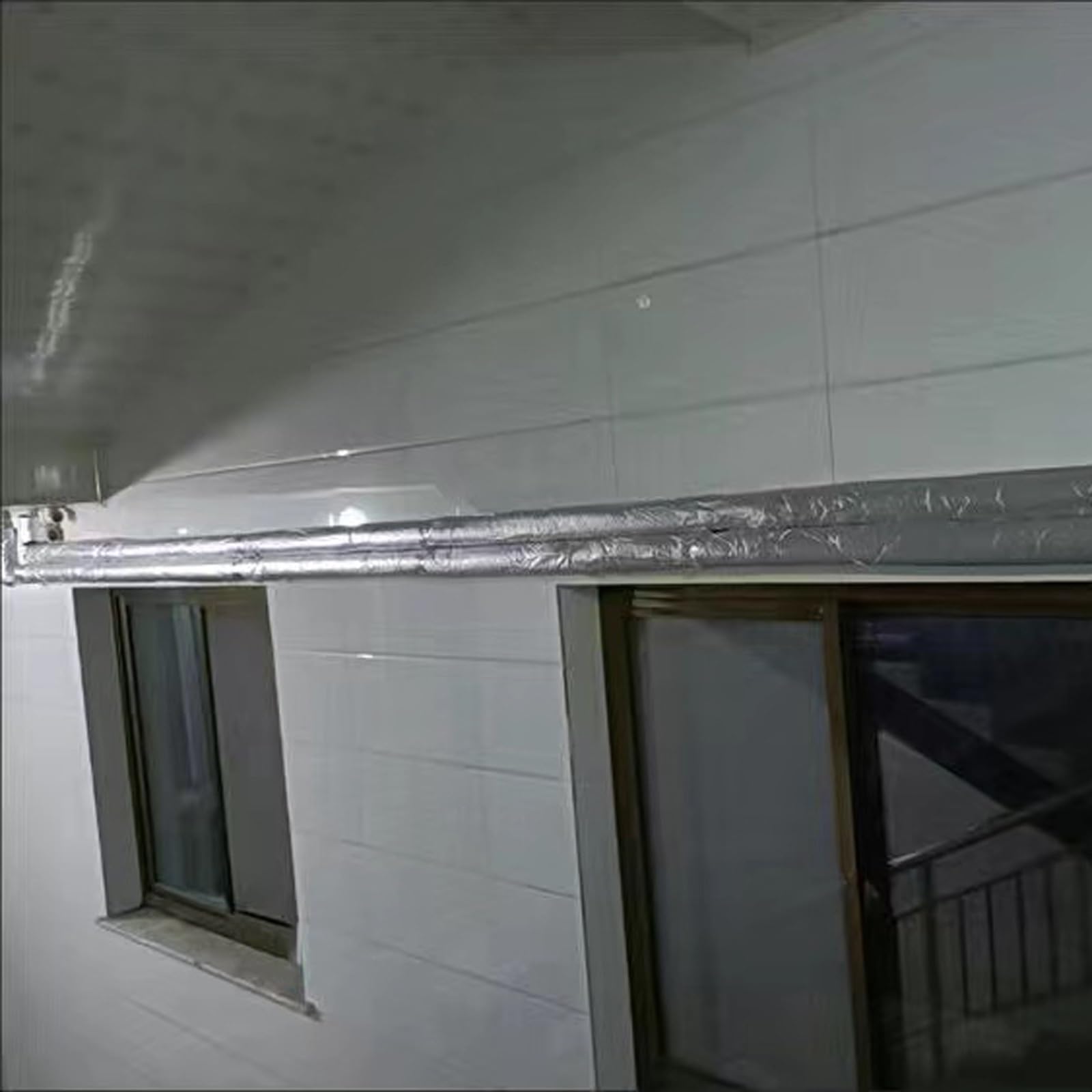 Envoltura Aislante para Tuberías de Agua, Tubo de Espuma de Revestimiento Aislante para Tuberías 50 mm Espesor Anticongelante Retardante de Llama para Acondicionadores de Aire Solares(108.0 mm/4-1/4")