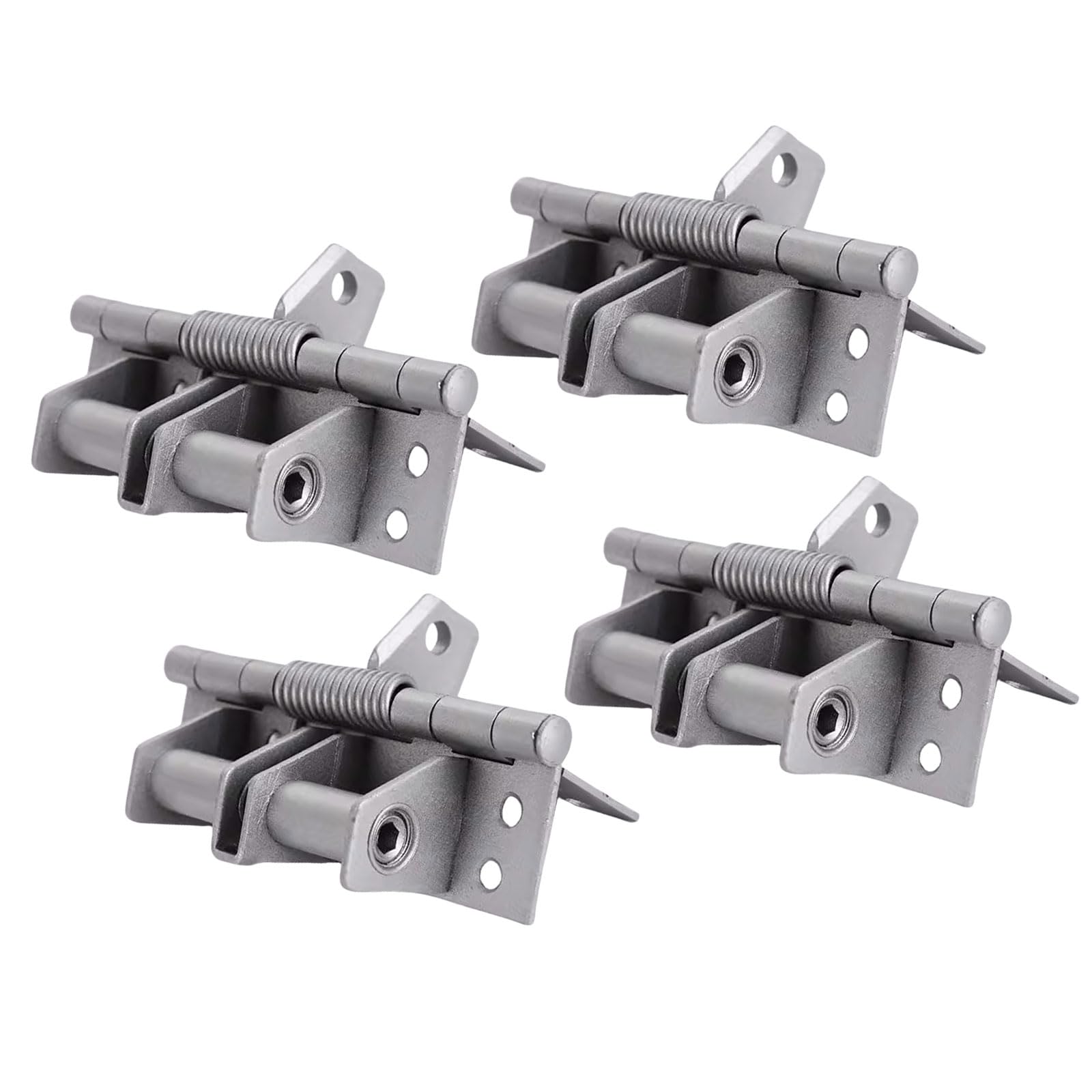 Pangboer Silver Automatic Closing Door Hinges With 90 Degree Hold Autoclose Door Hinges For Homes & Shop Automatic Close